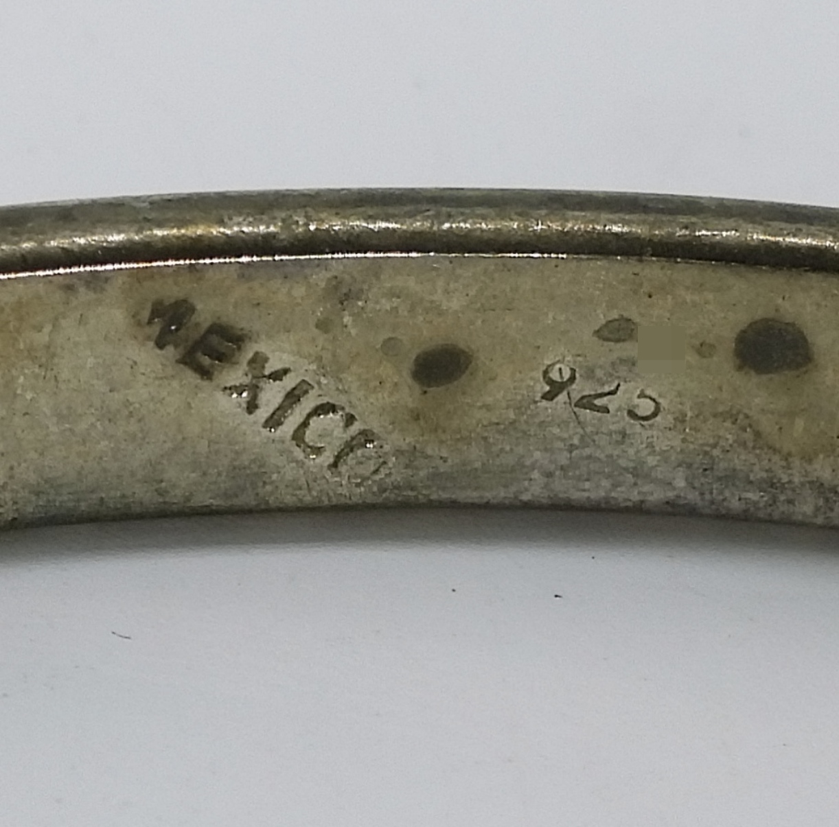 Mexico 925 Abalone Inlay Bracelet