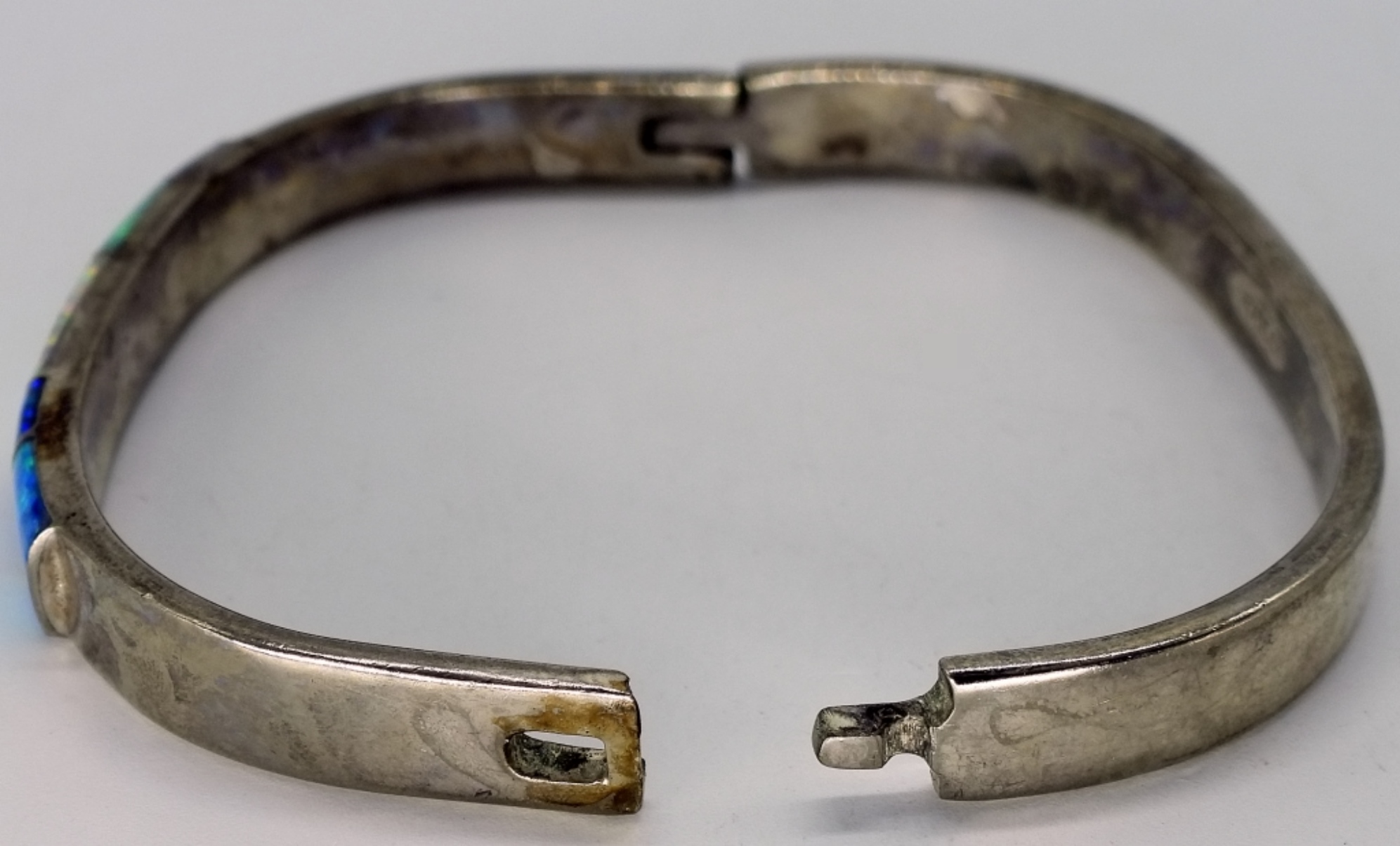 Mexican 925 Opal Inlay Bangle