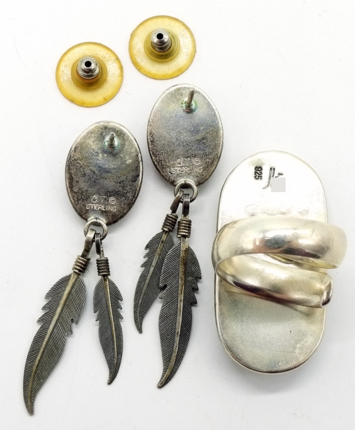 Native American Turquoise Ring & Earrings