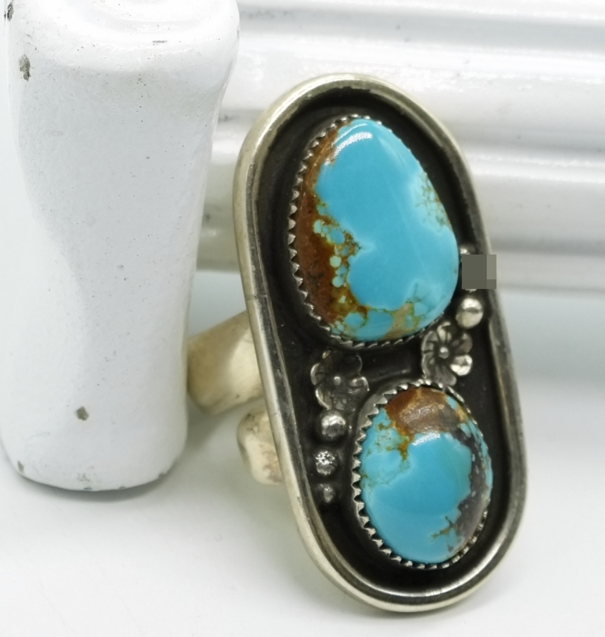 Native American Turquoise Ring & Earrings