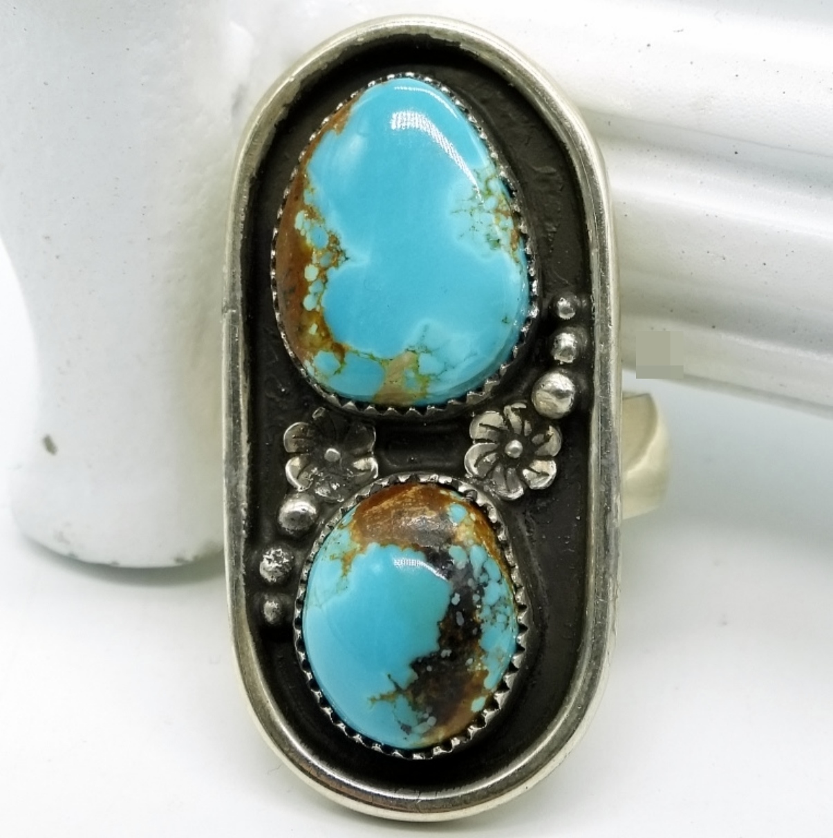 Native American Turquoise Ring & Earrings