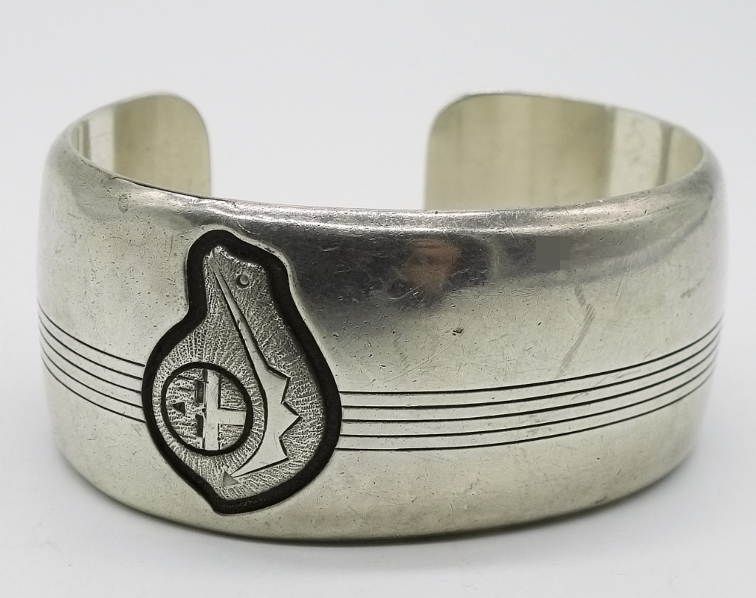 Joe Willeto Sterling Silver Navajo Cuff Bracelet