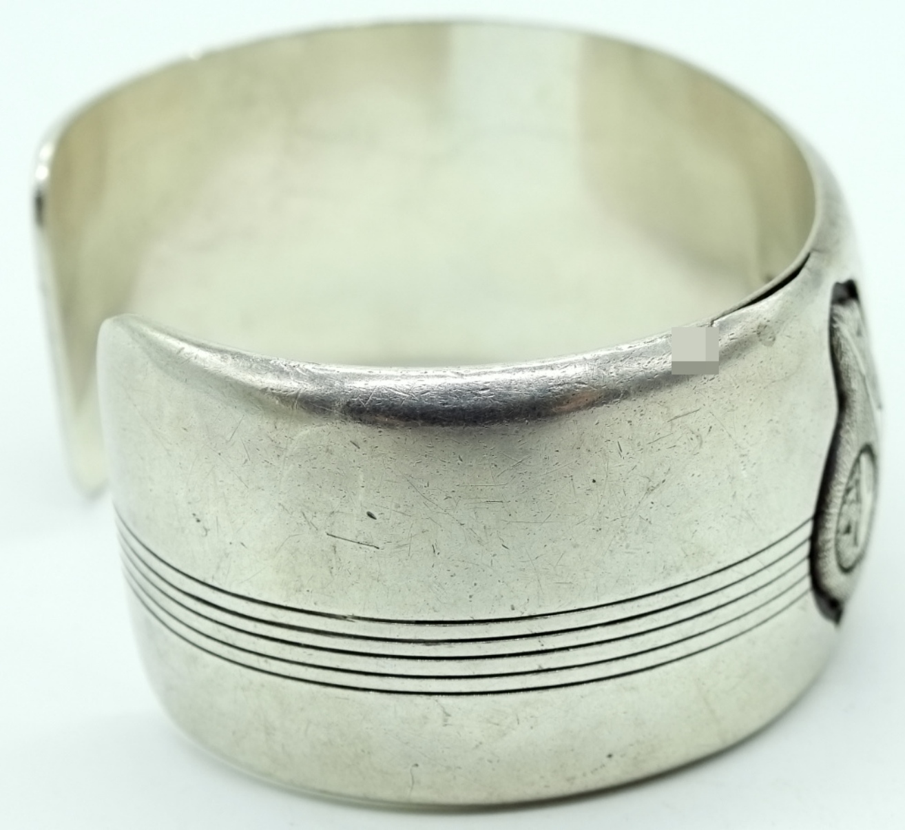 Joe Willeto Sterling Silver Navajo Cuff Bracelet