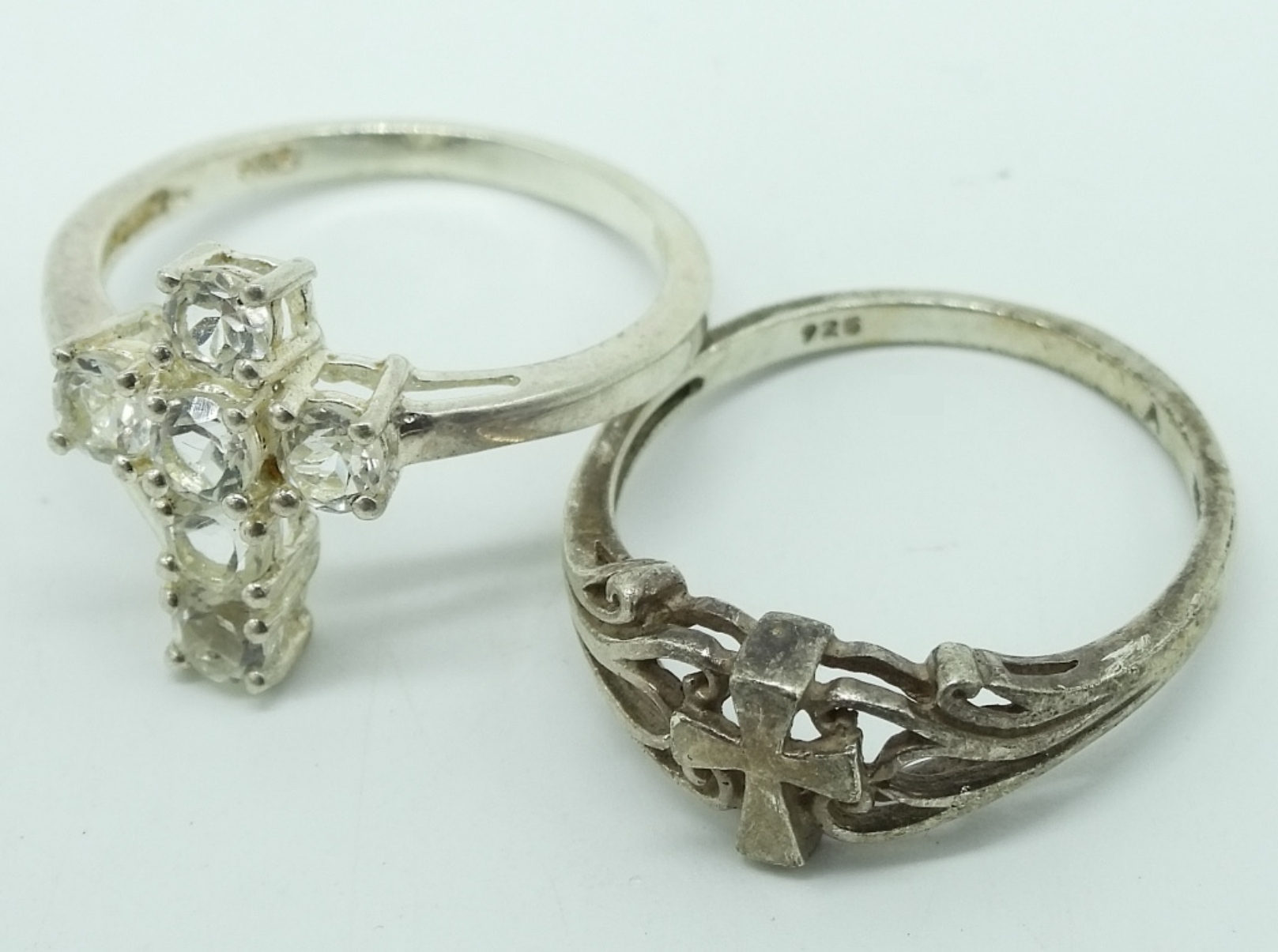 Sterling Religious Cross Pendants & Rings