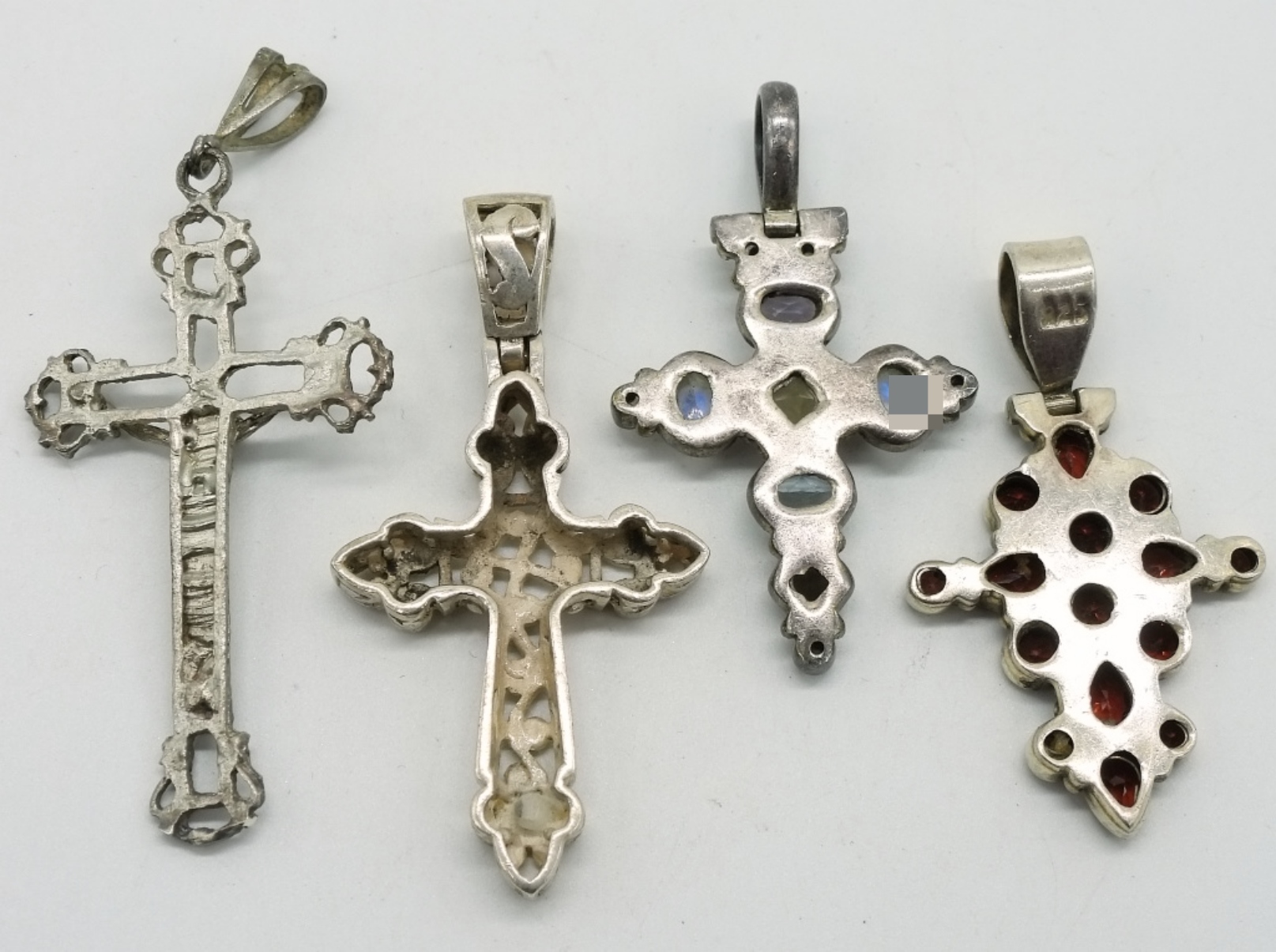 Sterling Religious Cross Pendants & Rings