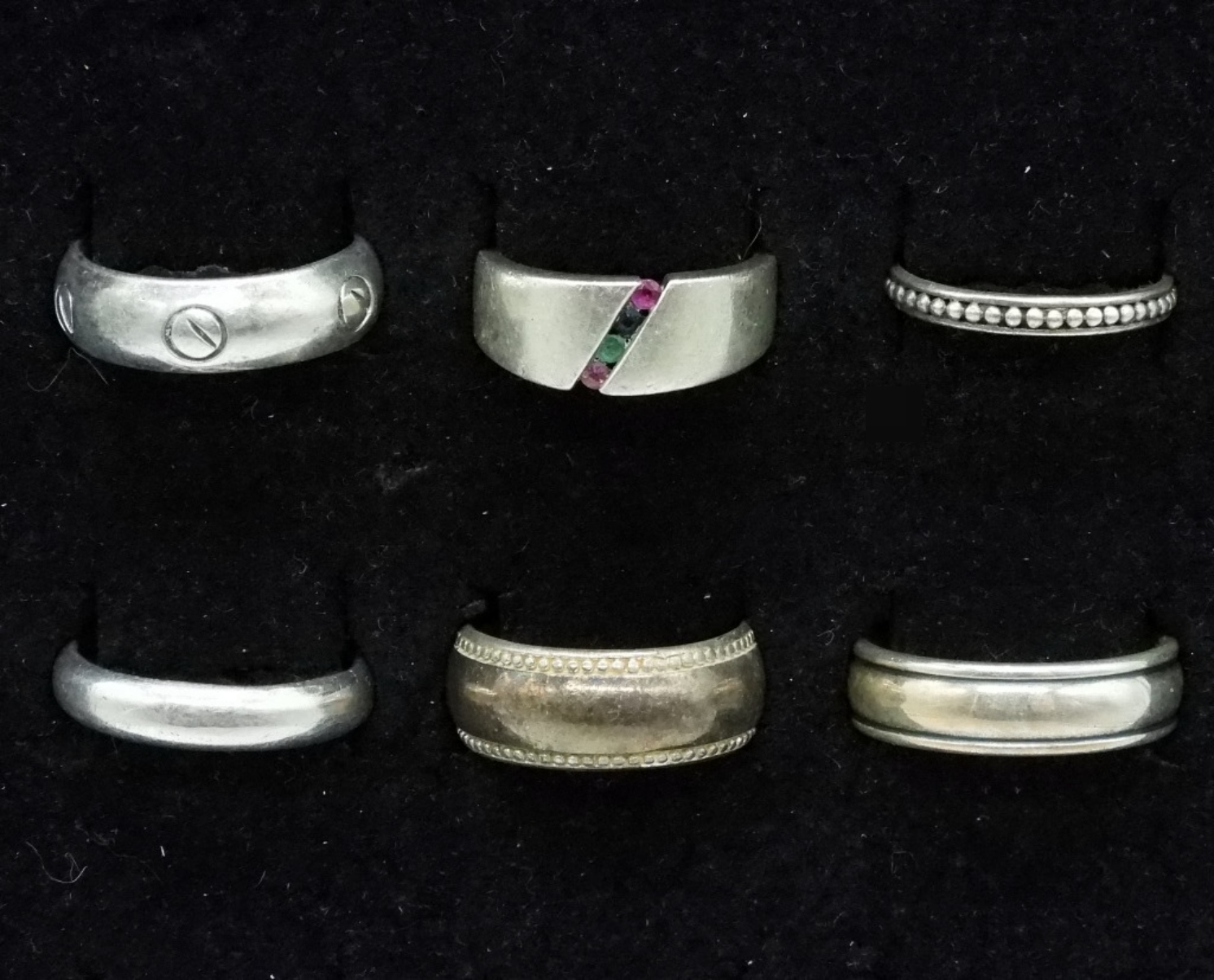 Six Sterling Rings