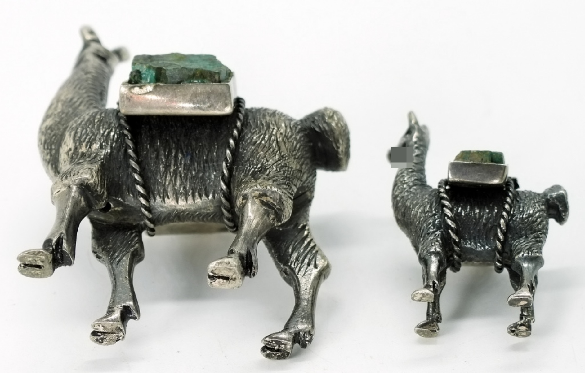Peruvian Sterling Llama Figurines