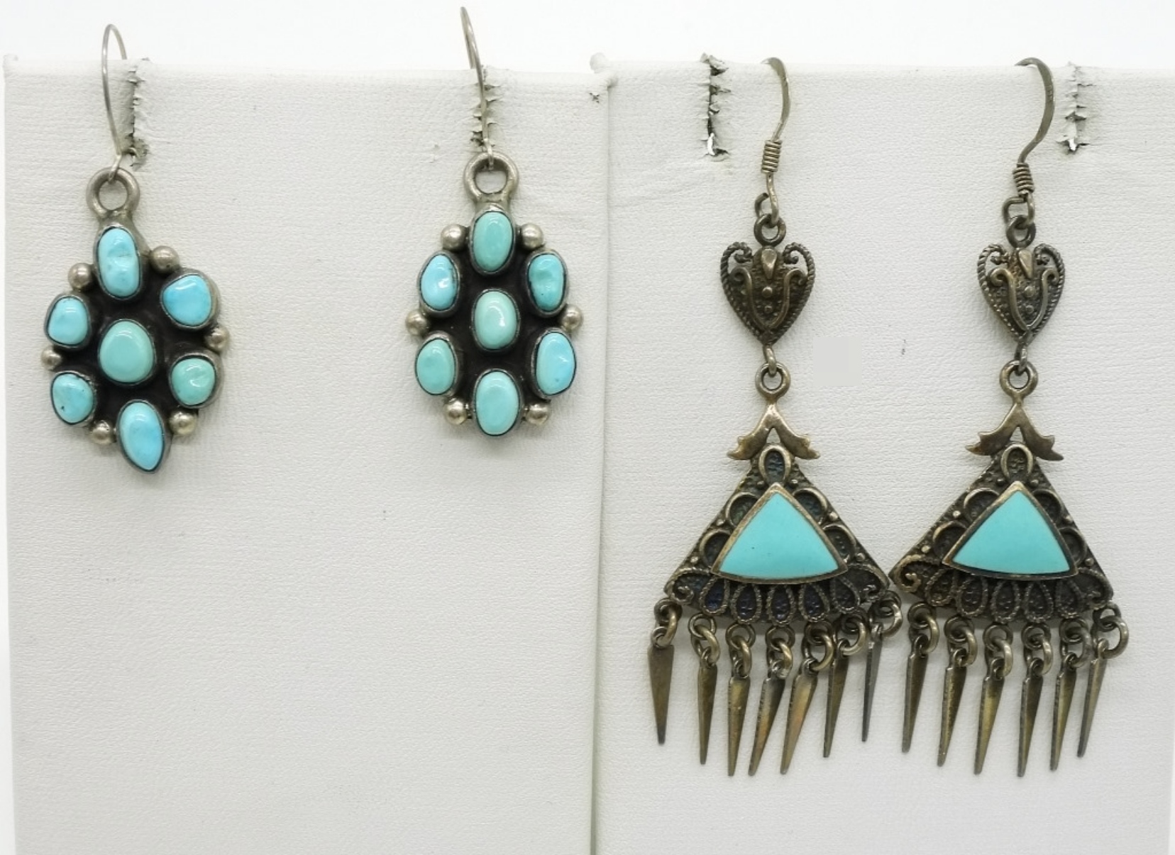 Sterling Turquoise Earrings & Pendants