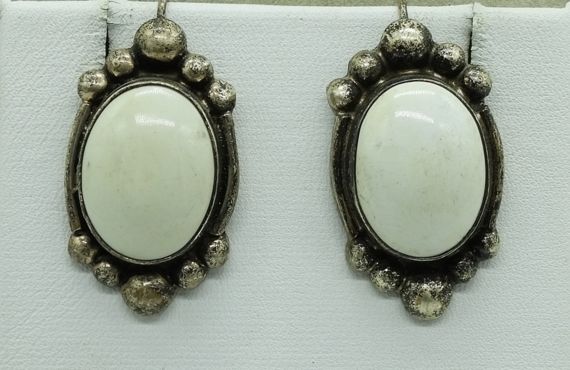 Taxco Sterling Mother of Pearl Necklace & Earrings