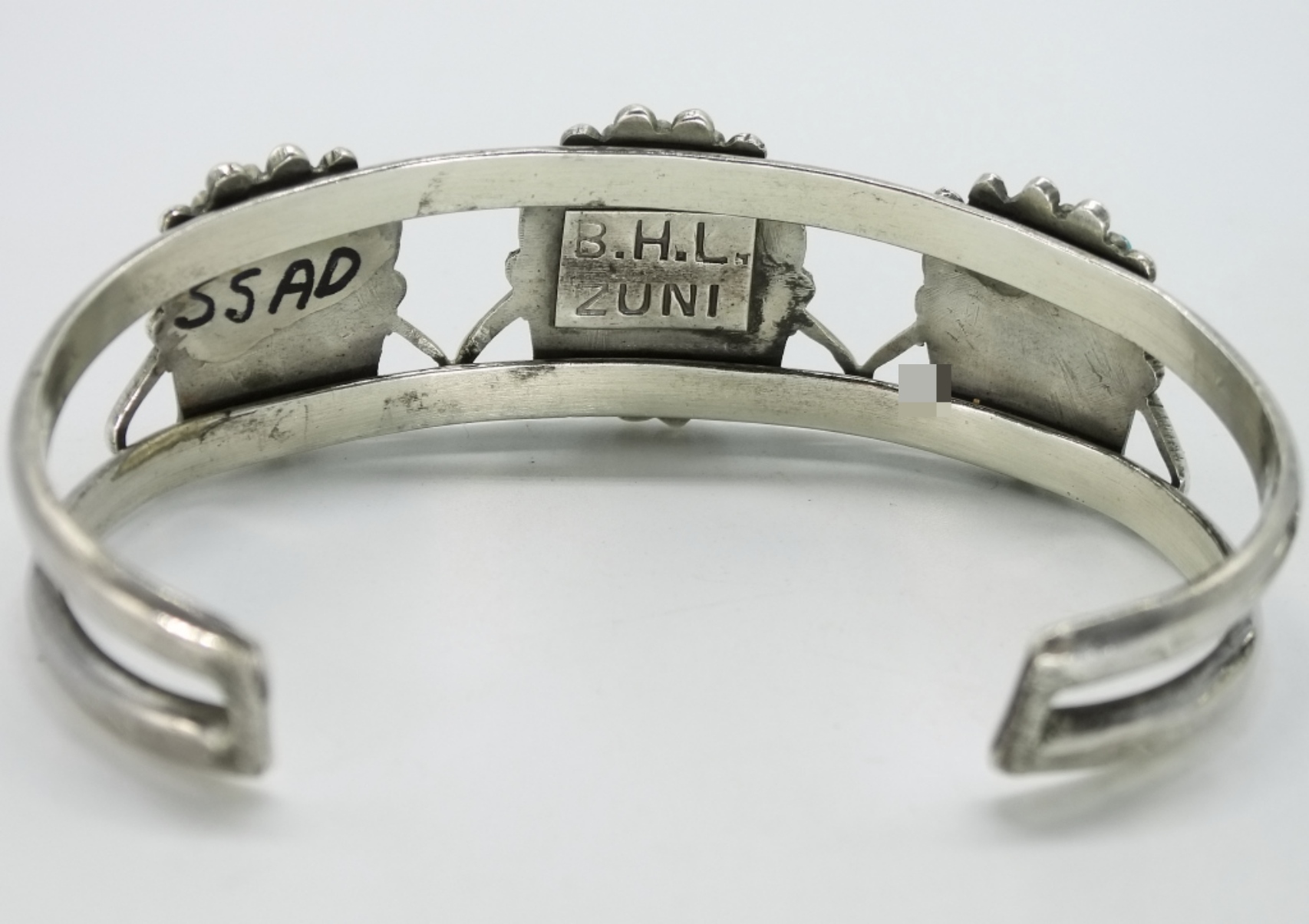 Zuni Sterling Inlay Cuff Bracelet & Ring