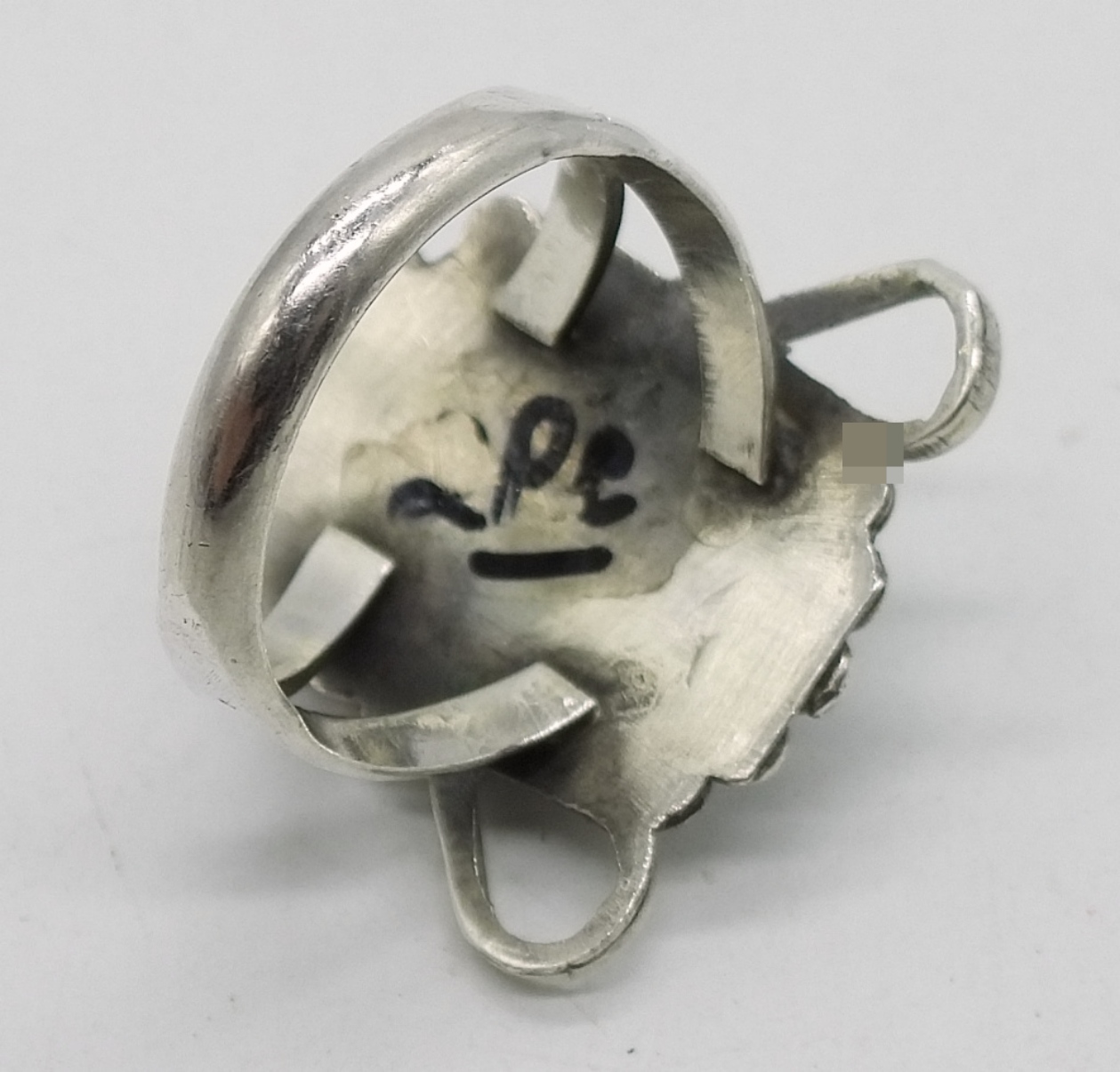 Zuni Sterling Inlay Cuff Bracelet & Ring