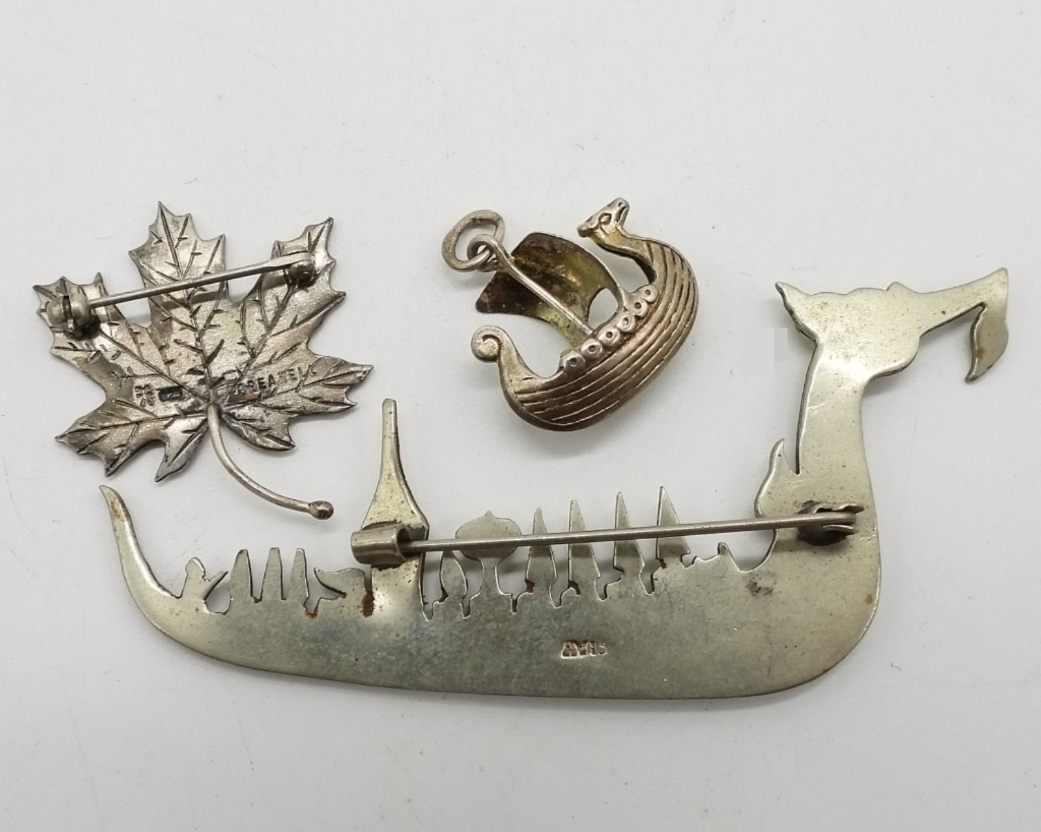 Vintage Sterling Brooches & Pendant