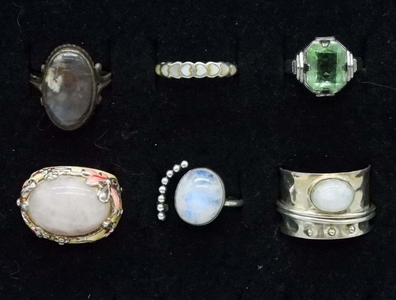 6 Sterling Rings, Uranium & More