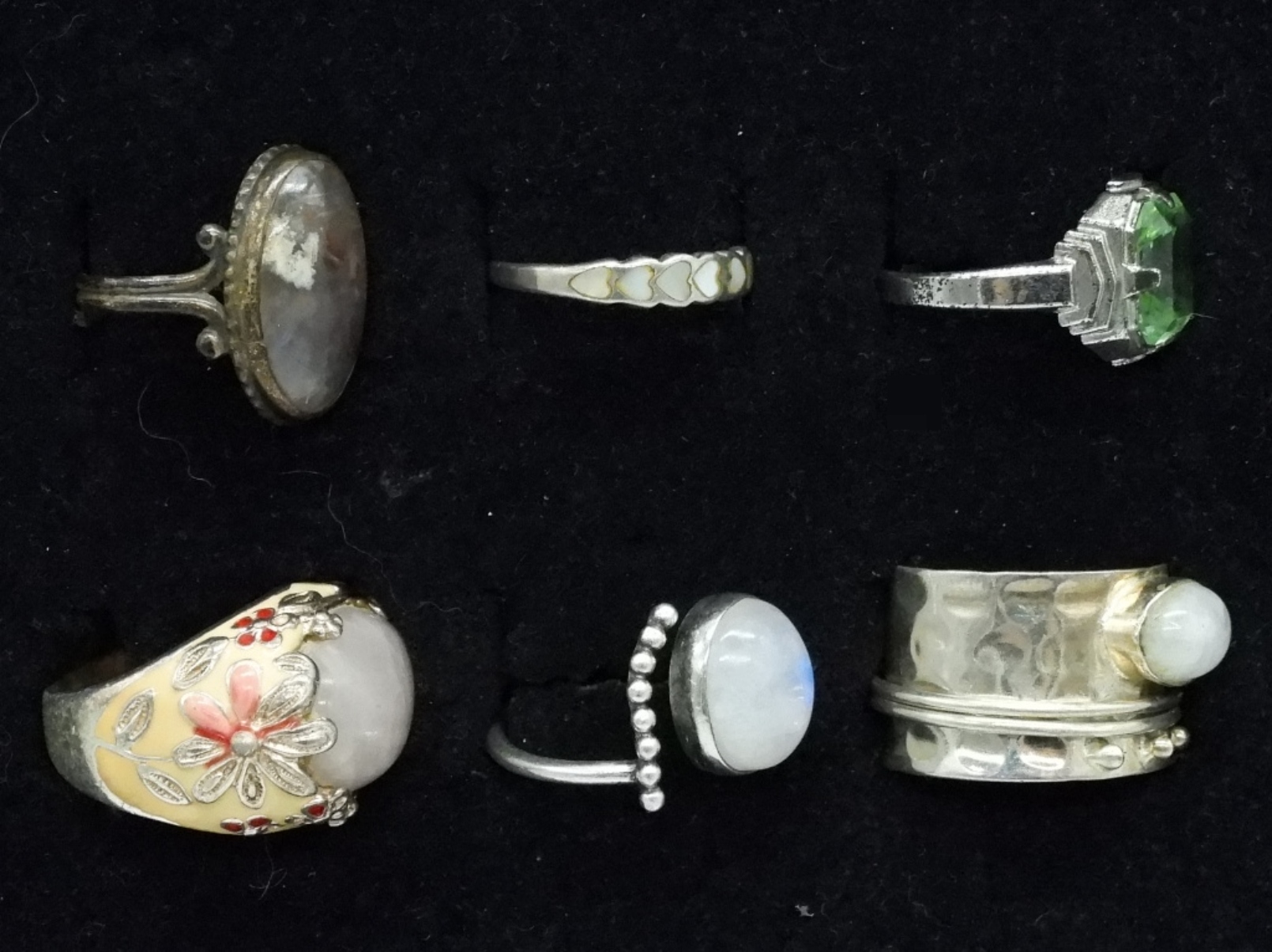 6 Sterling Rings, Uranium & More