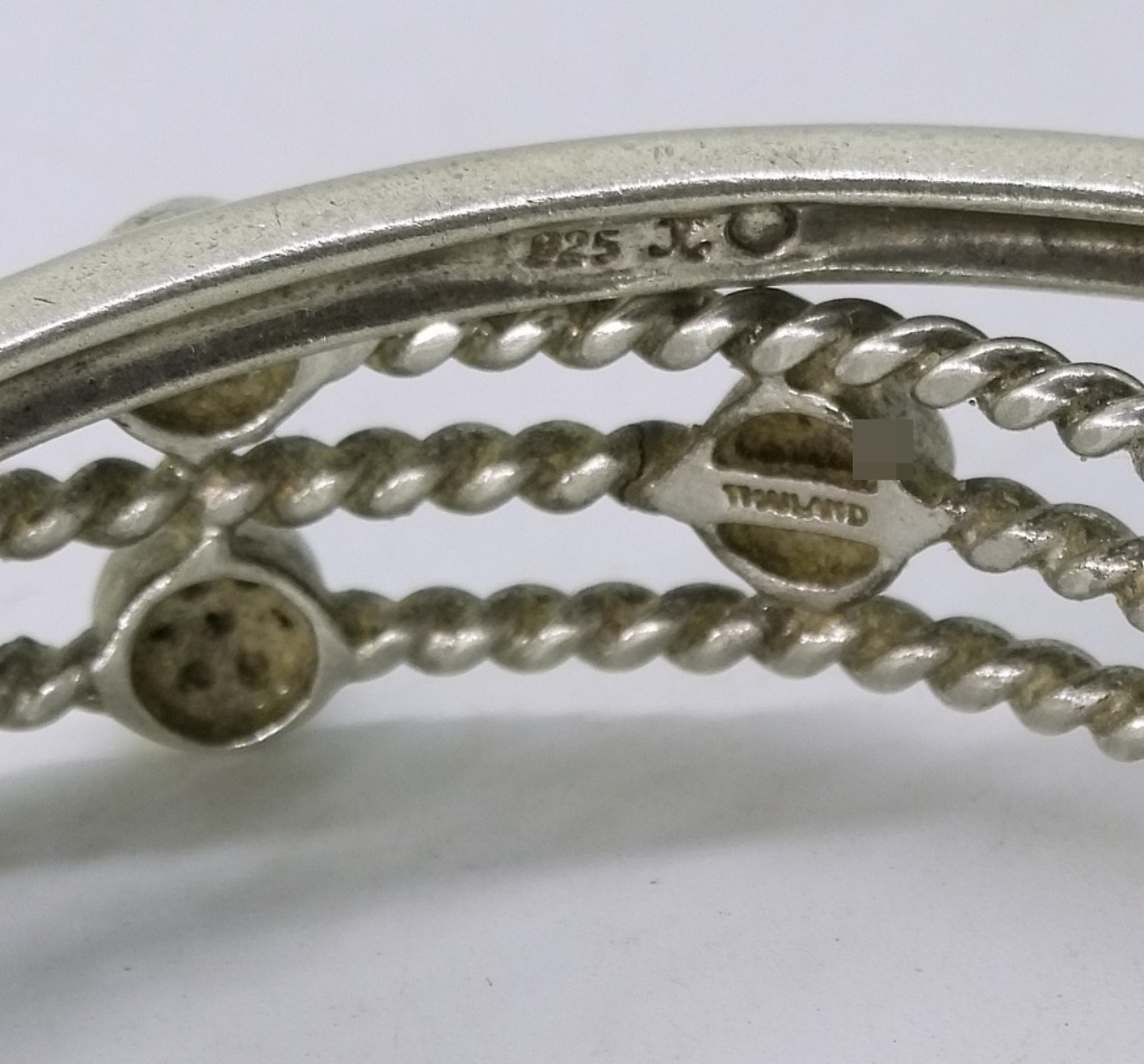 Sterling Silver Bracelet Set, Cuff & Bangle