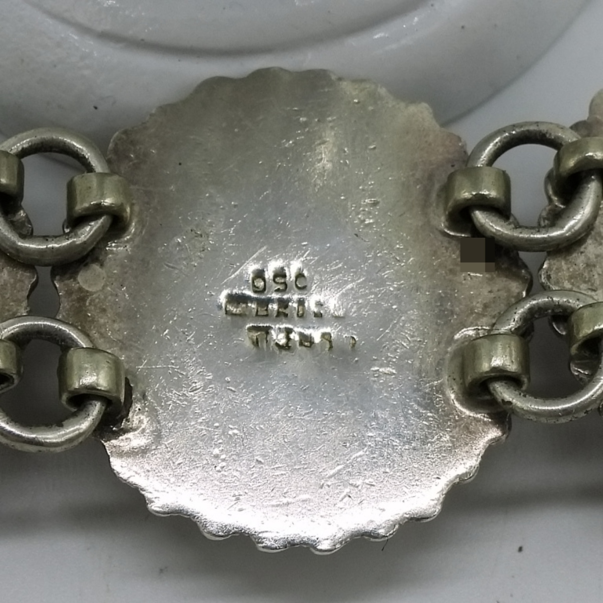 Mexican 950 Silver Black Onyx Bracelet
