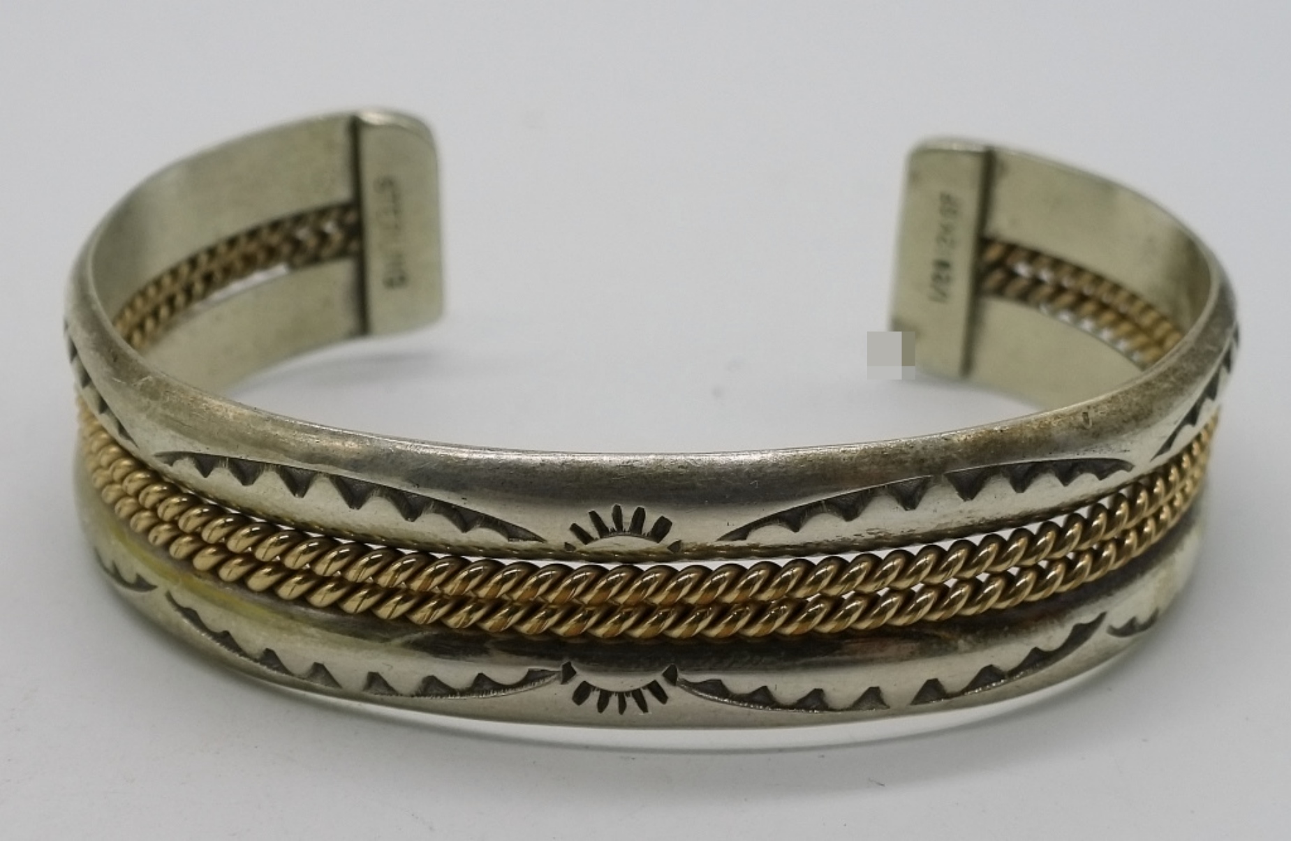 Sterling Silver 12K Gold-Filled Cuff Bracelet