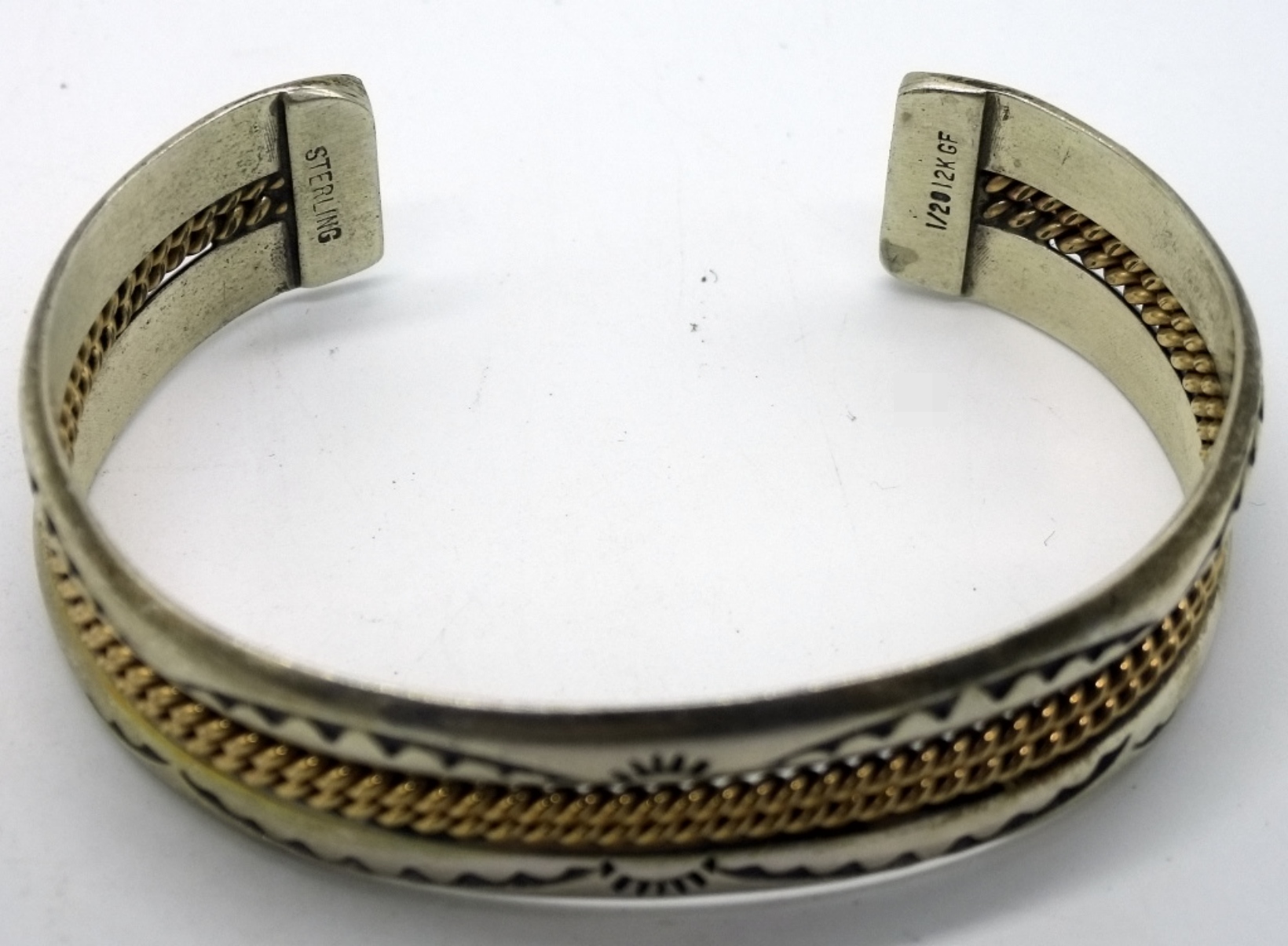 Sterling Silver 12K Gold-Filled Cuff Bracelet