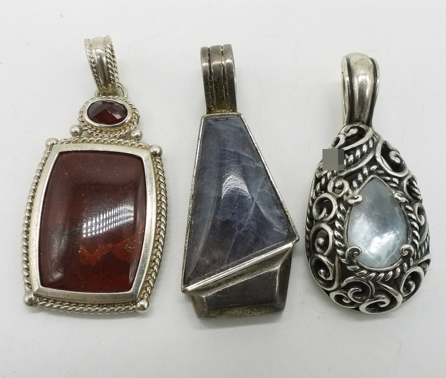 Whitney Kelly Sterling Silver Pendant Lot, 3 Piece