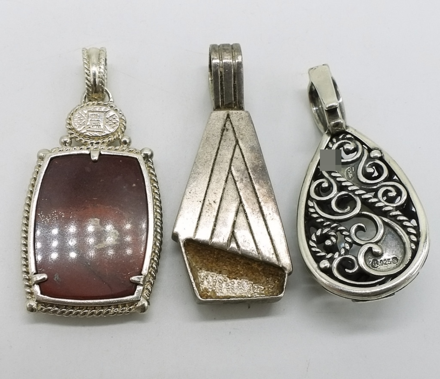Whitney Kelly Sterling Silver Pendant Lot, 3 Piece