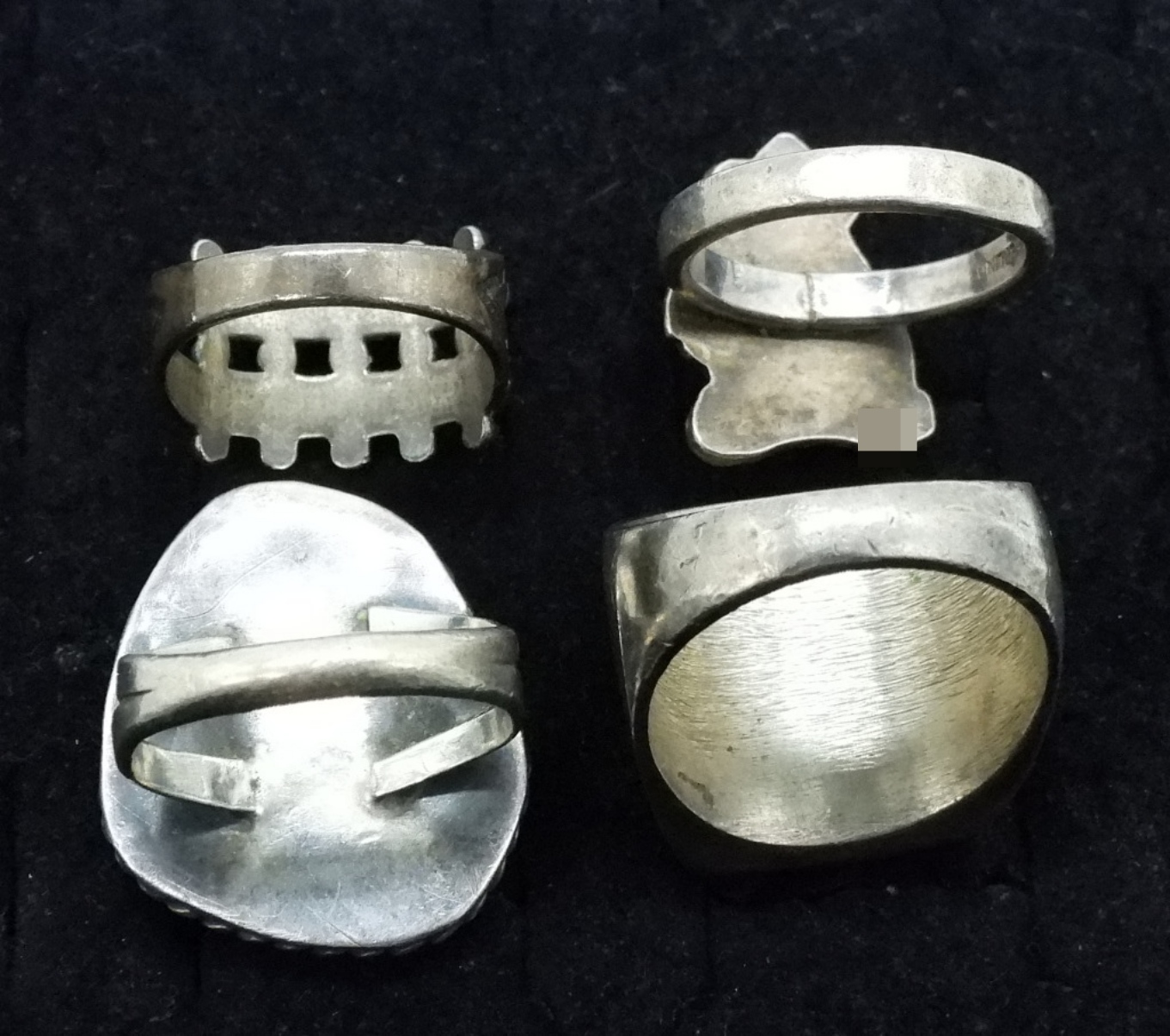 4 Sterling & Turquoise Rings