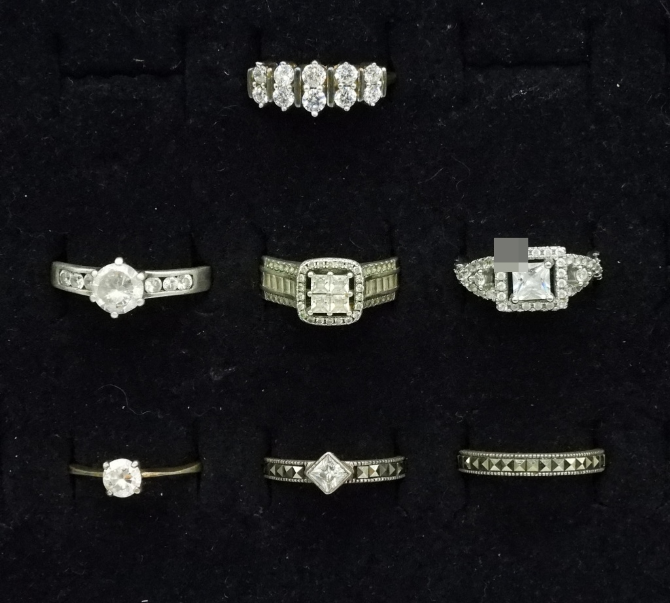 7 Sterling Bridal Rings
