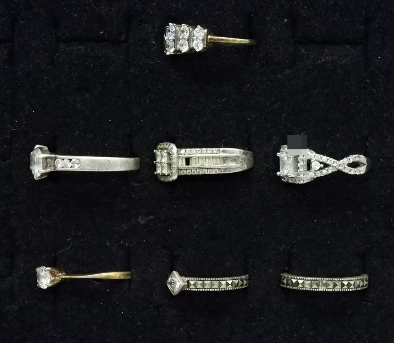 7 Sterling Bridal Rings