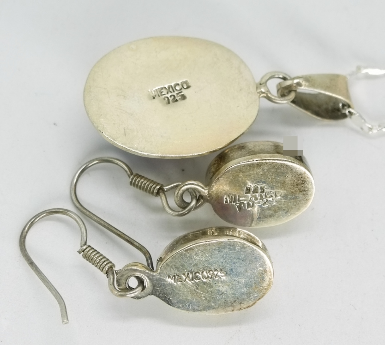 Sterling Silver Dichroic Glass Set