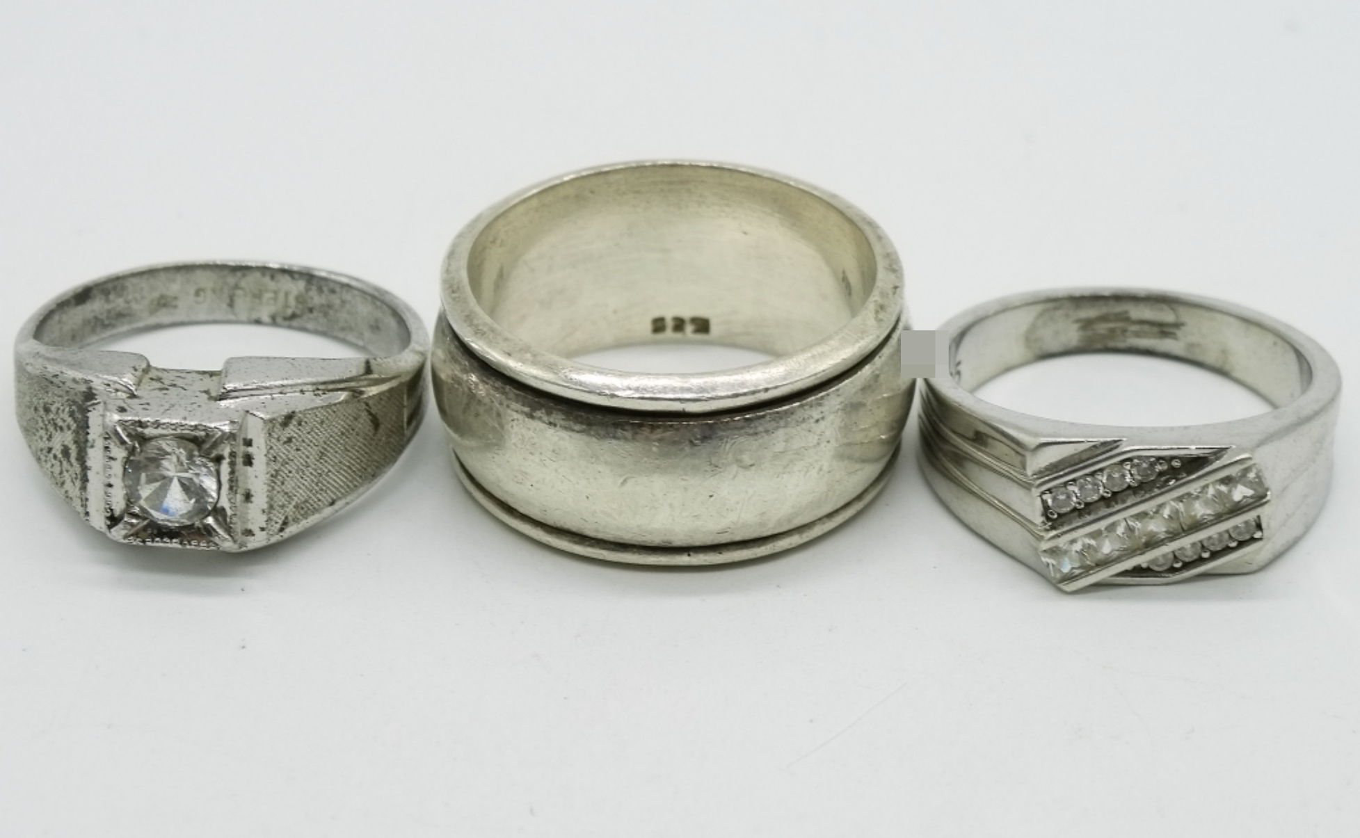 3 Sterling Rings