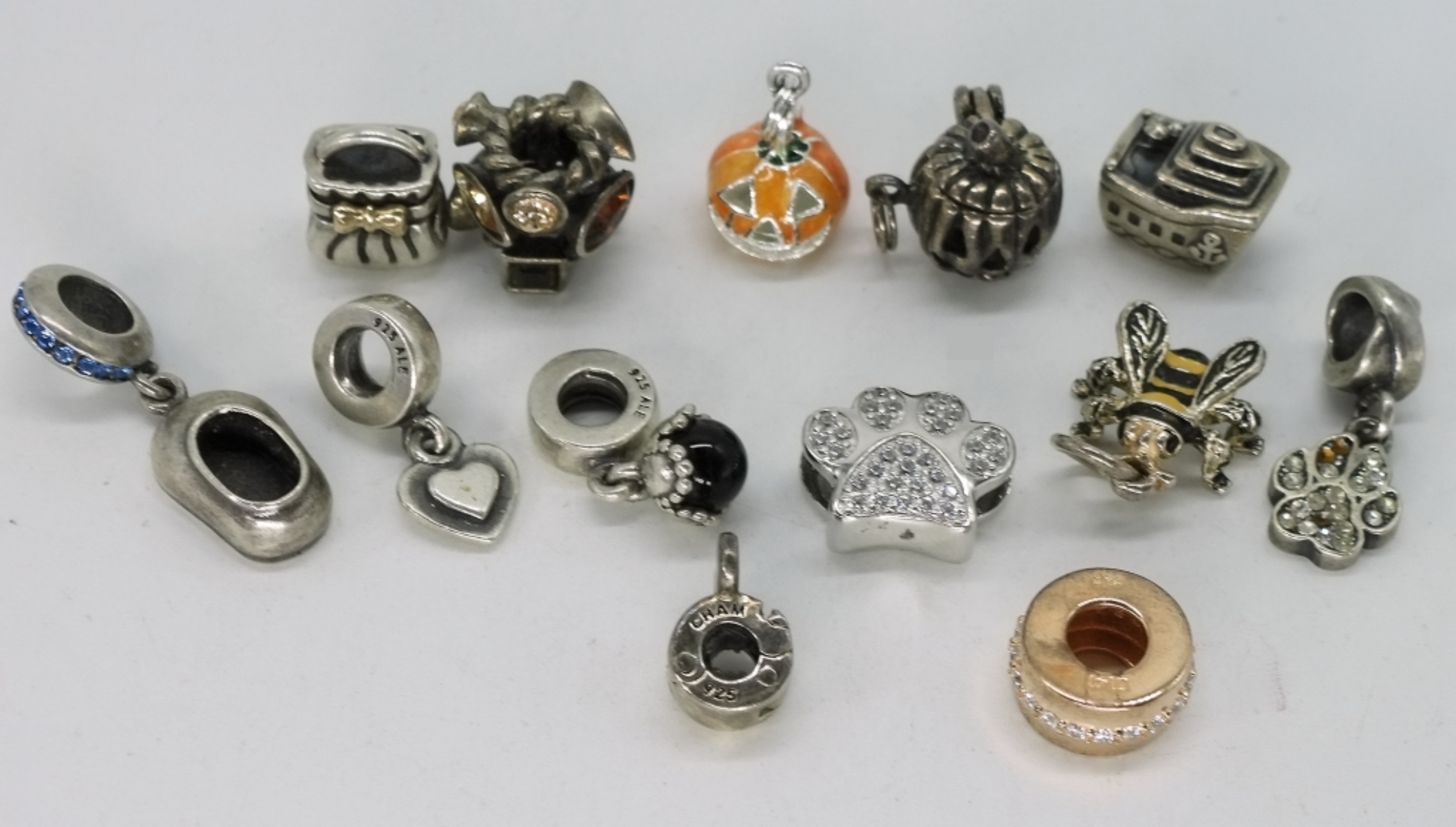 13 Pandora Style 925 Charms