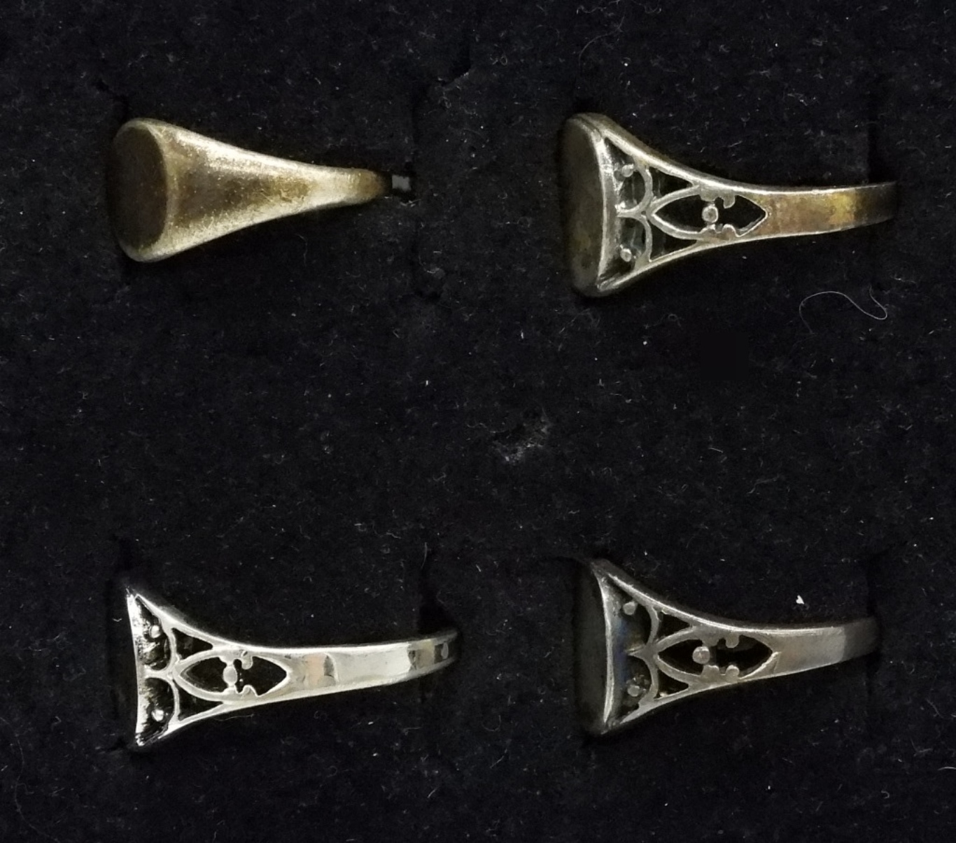 Estate Signet Ring Lot, 4 Rings