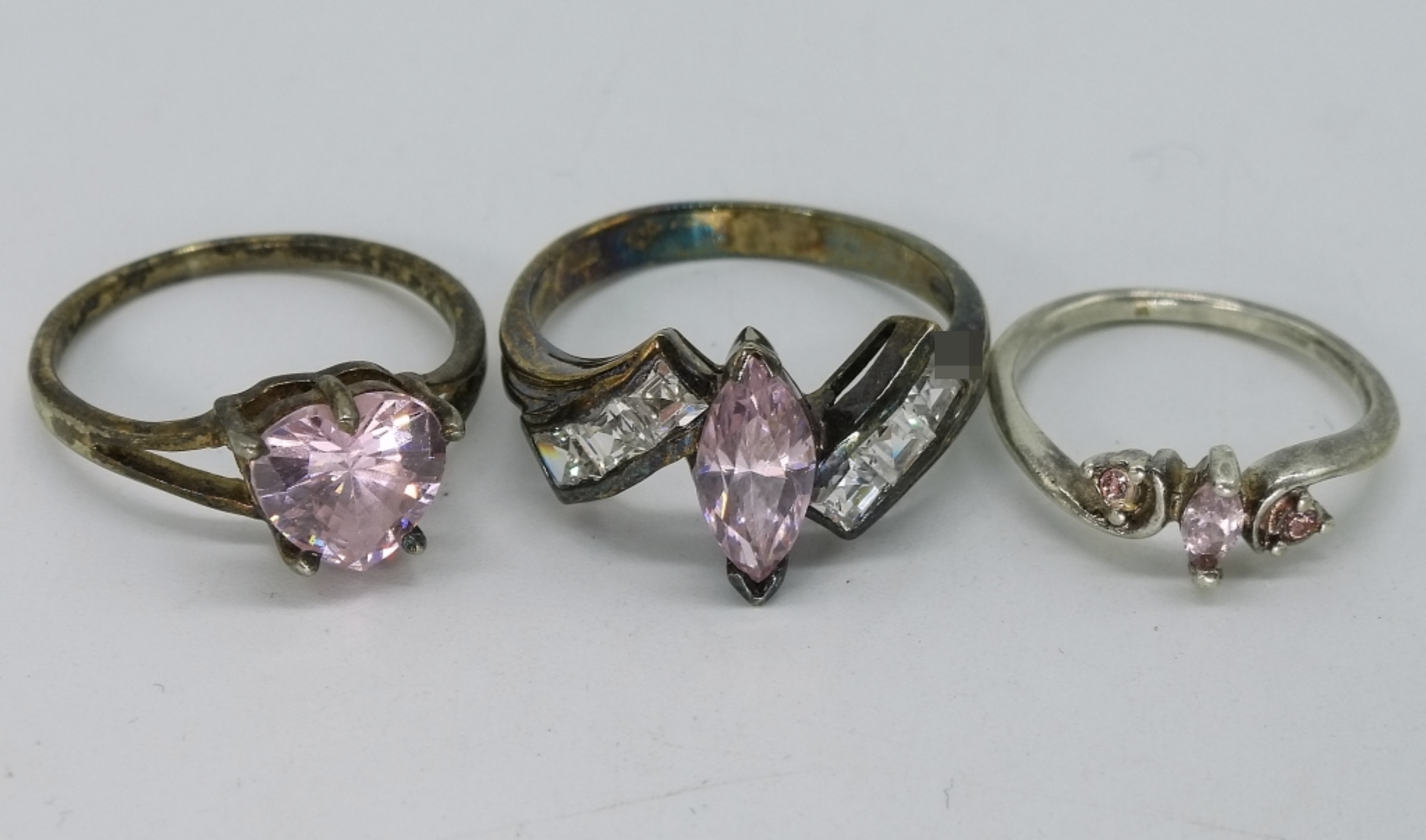 7 Piece Sterling Ring & Pendant Lot