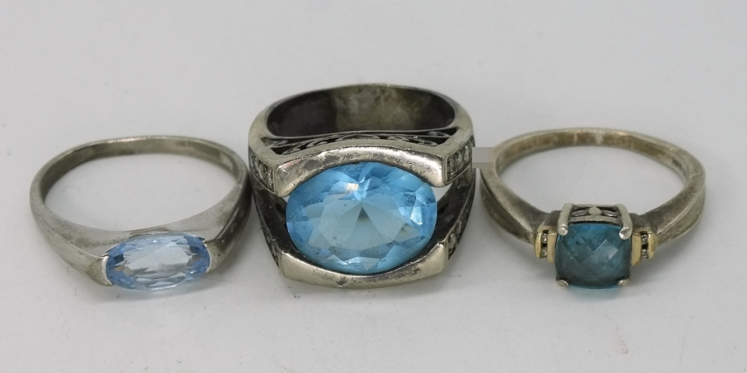 7 Piece Sterling Ring & Pendant Lot