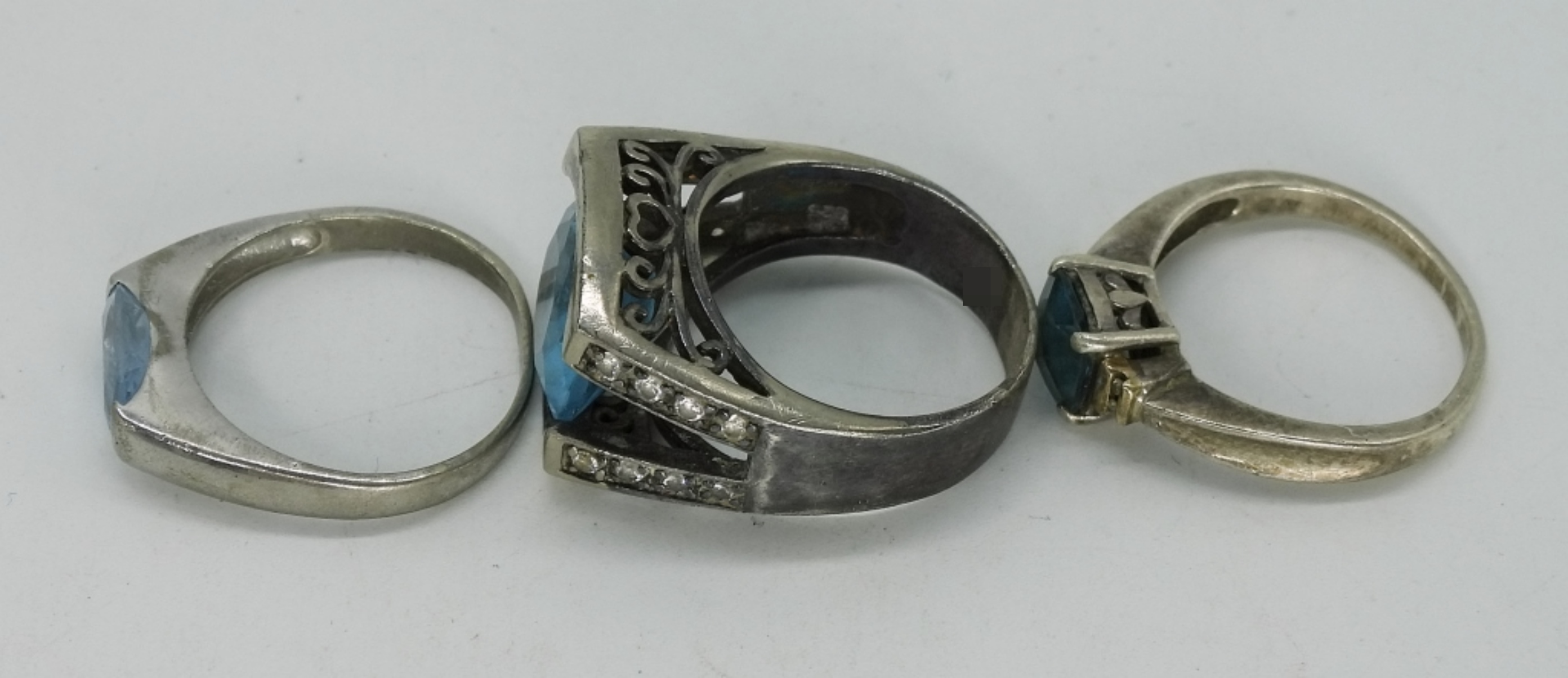 7 Piece Sterling Ring & Pendant Lot