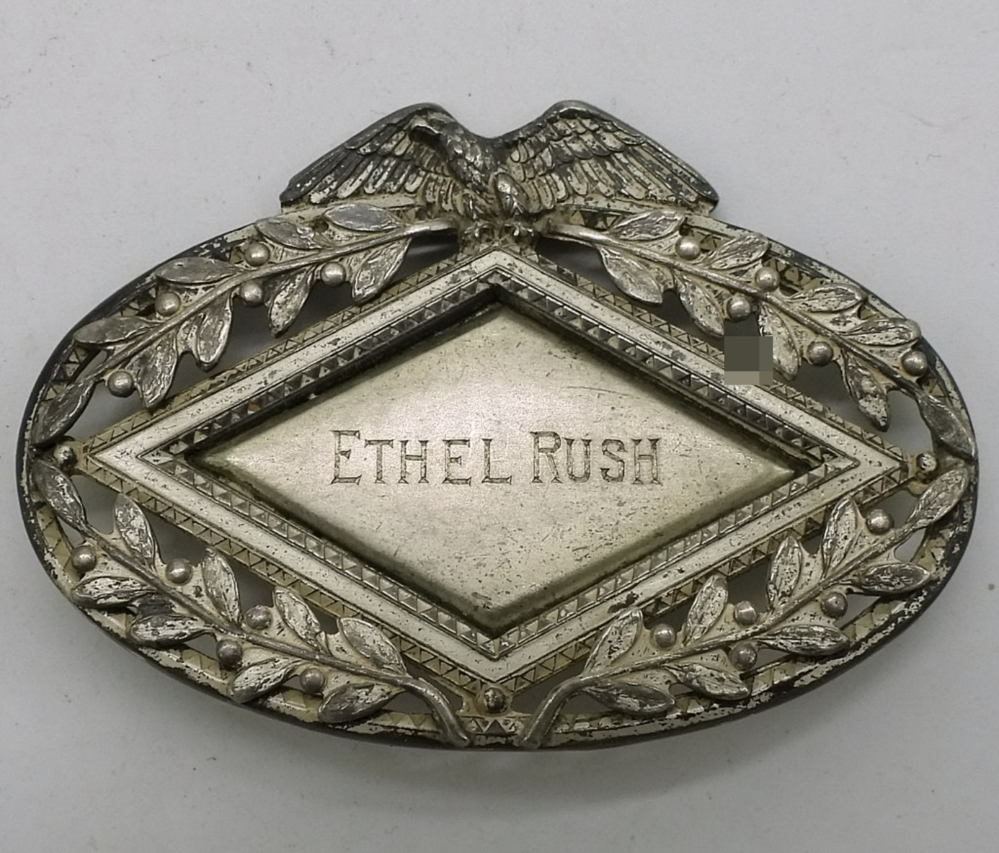 WWII Army Jr. Hostess Badge "Ethel Rush"
