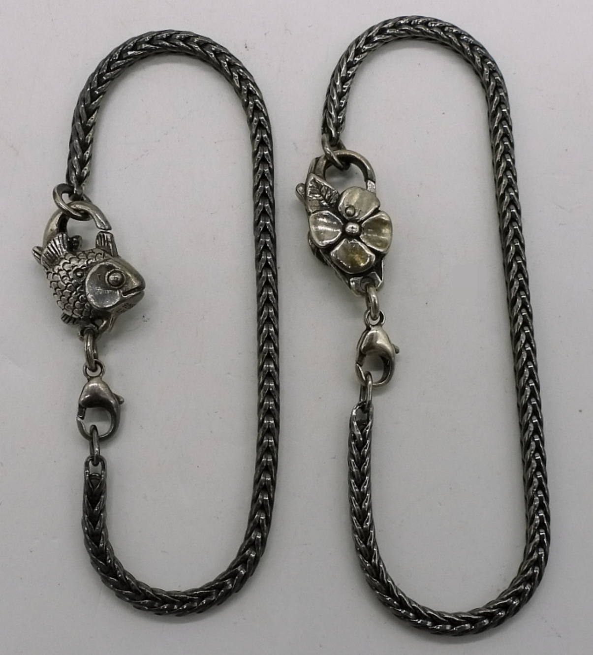 Sterling Silver Troll Bead Bracelets