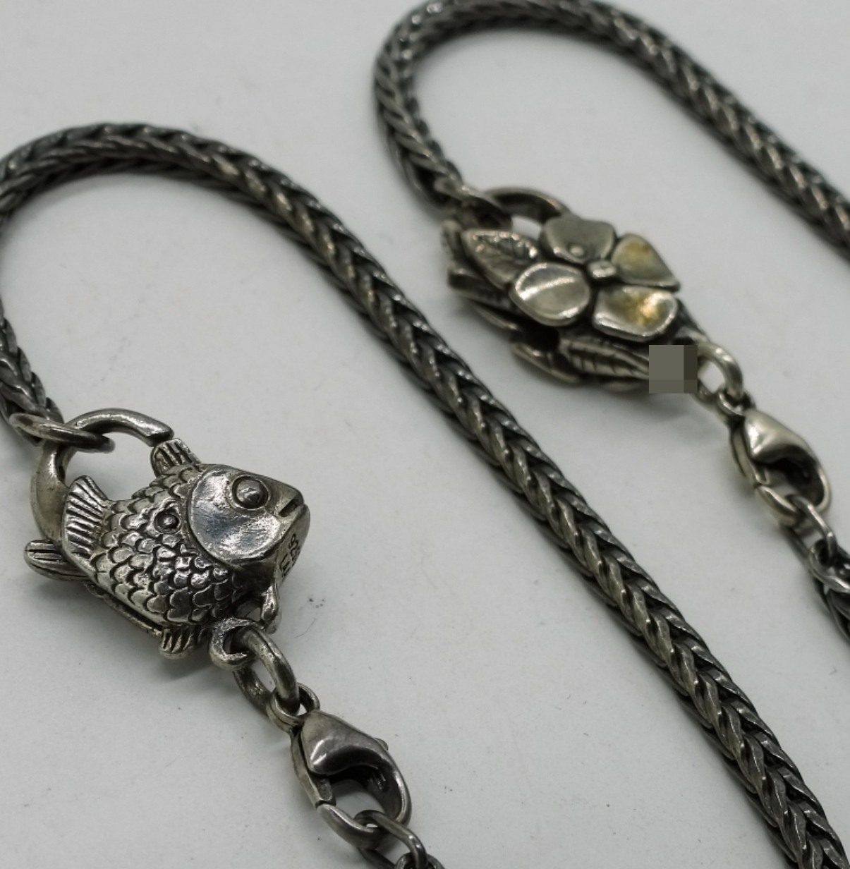 Sterling Silver Troll Bead Bracelets