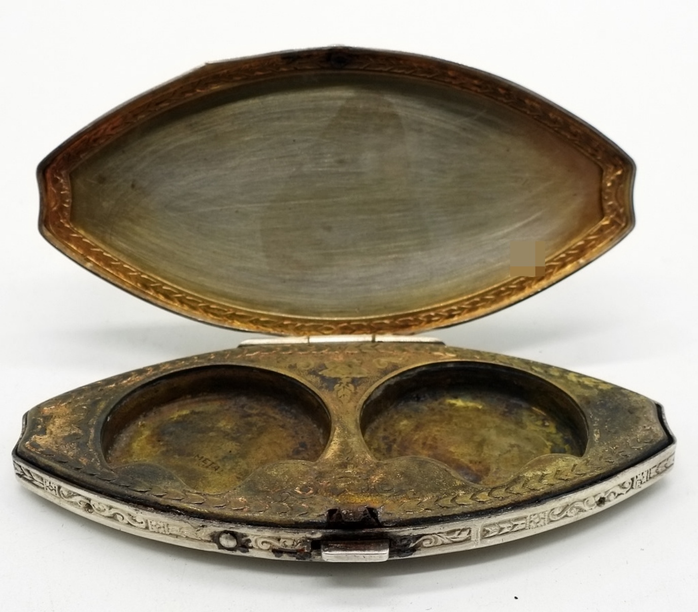 1929 Sterling Silver Trinket Box, Engraved