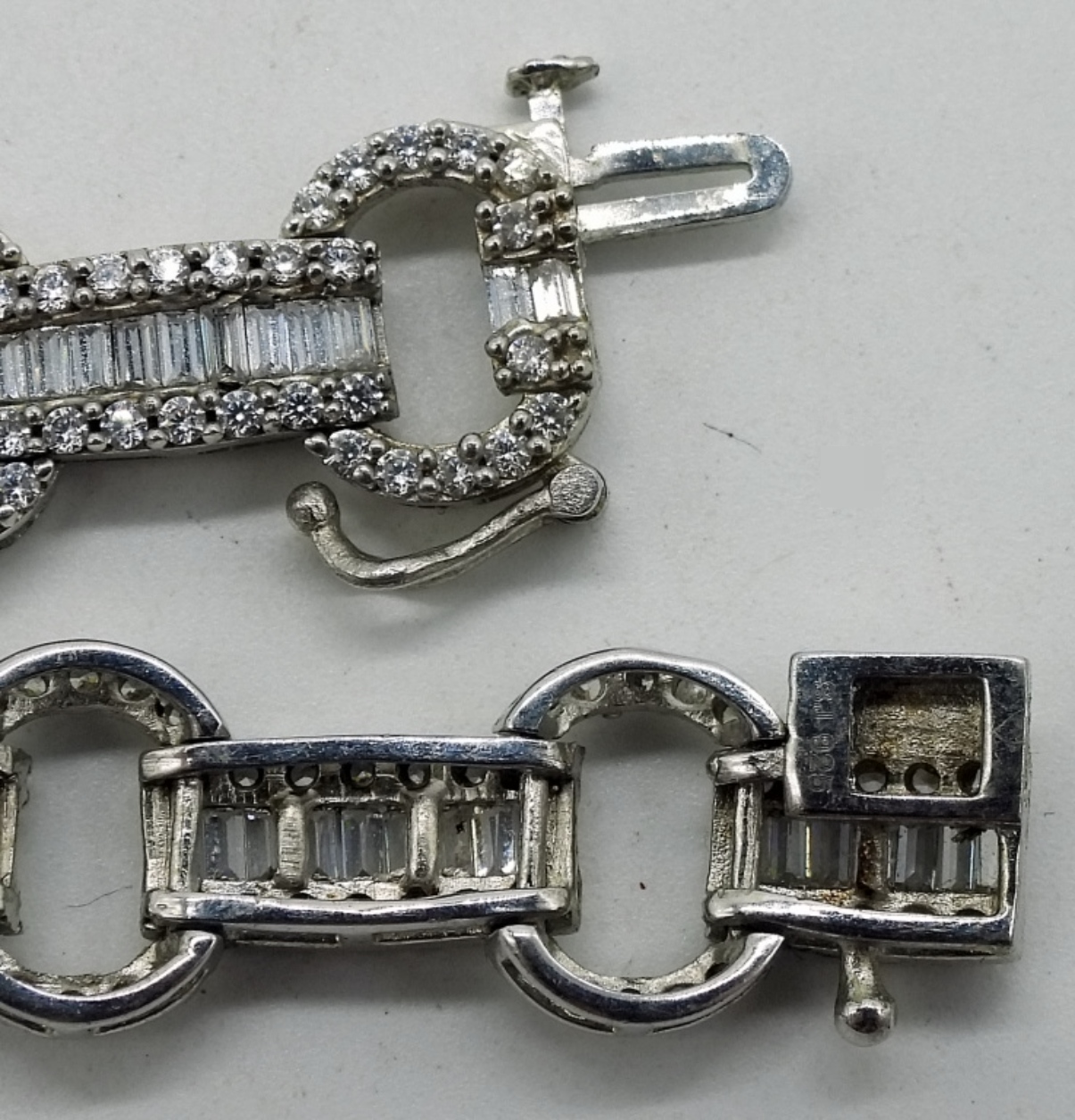 Sterling Silver Simulated Diamond Jewelry Set