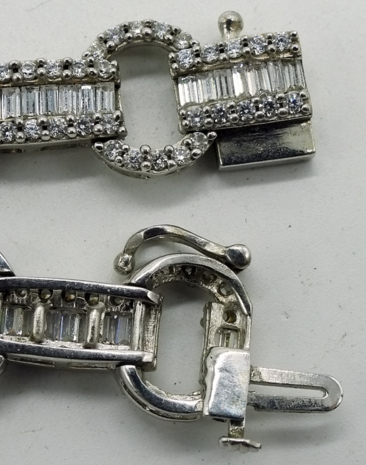 Sterling Silver Simulated Diamond Jewelry Set