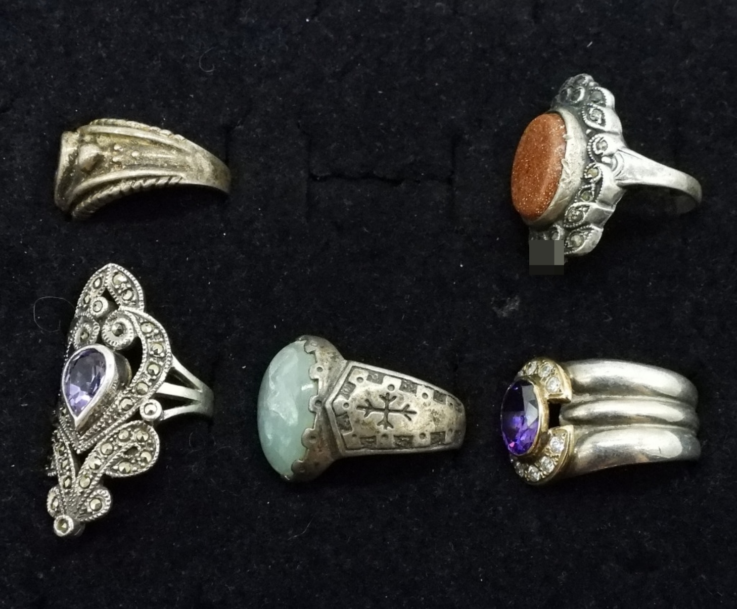 Sterling Silver Gemstone Ring Collection