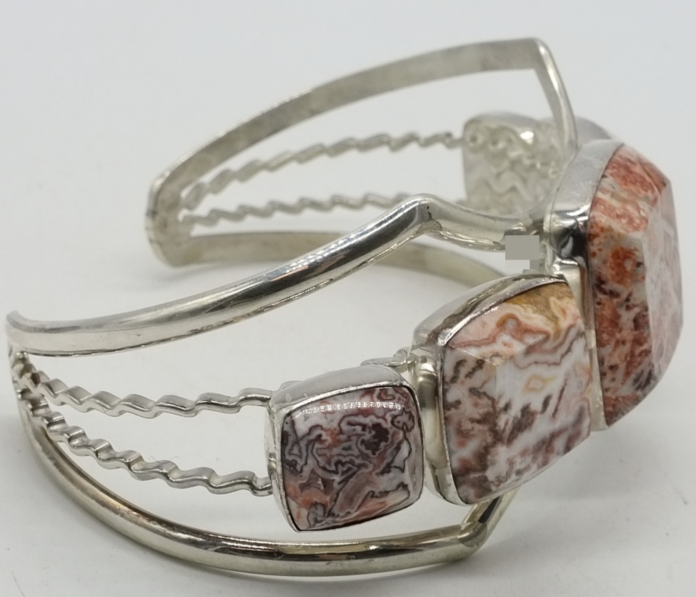 DTR Jay King Sterling Jasper Cuff & Earring