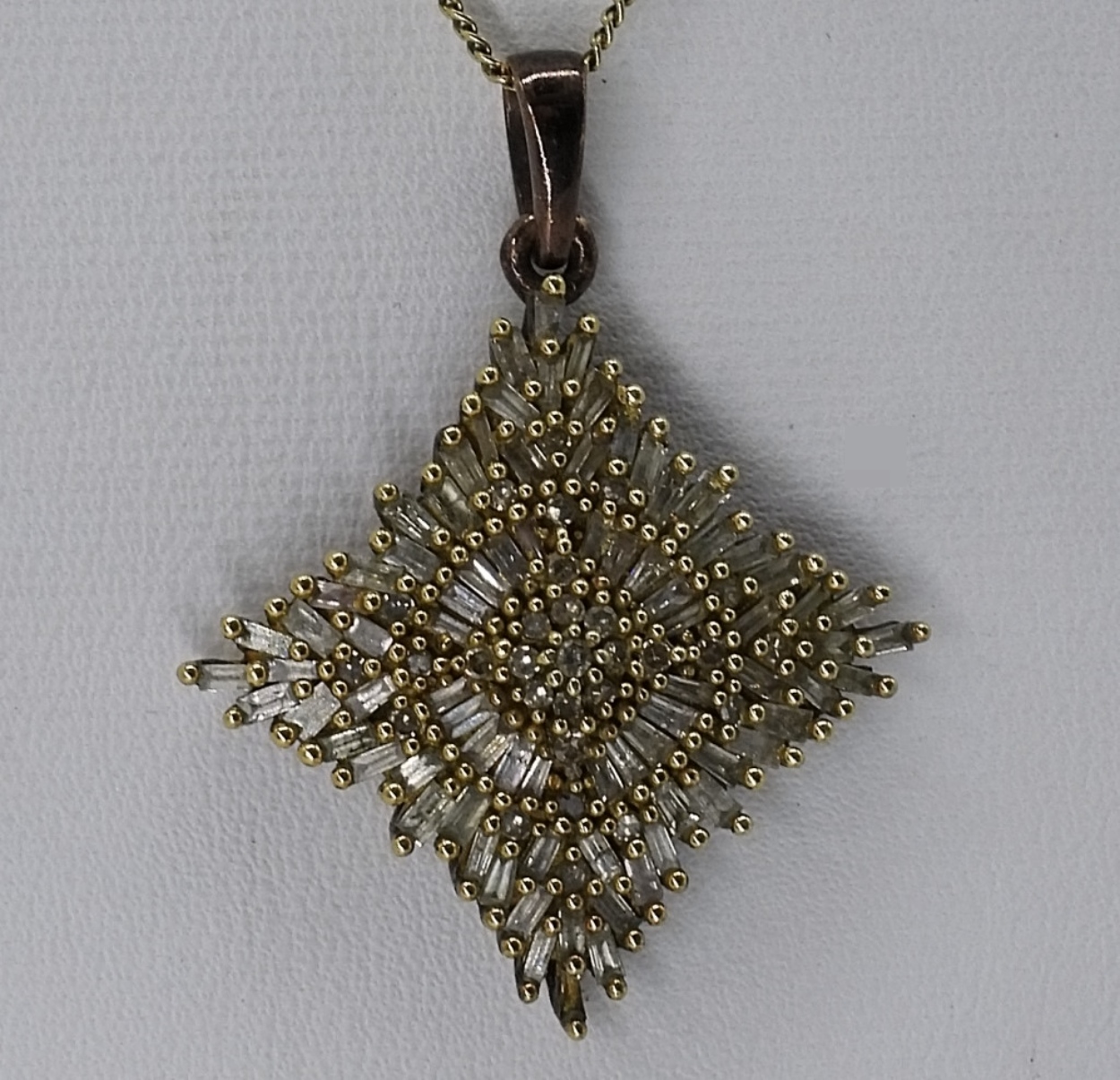 Sterling Silver Diamond Pendant & Ring Set