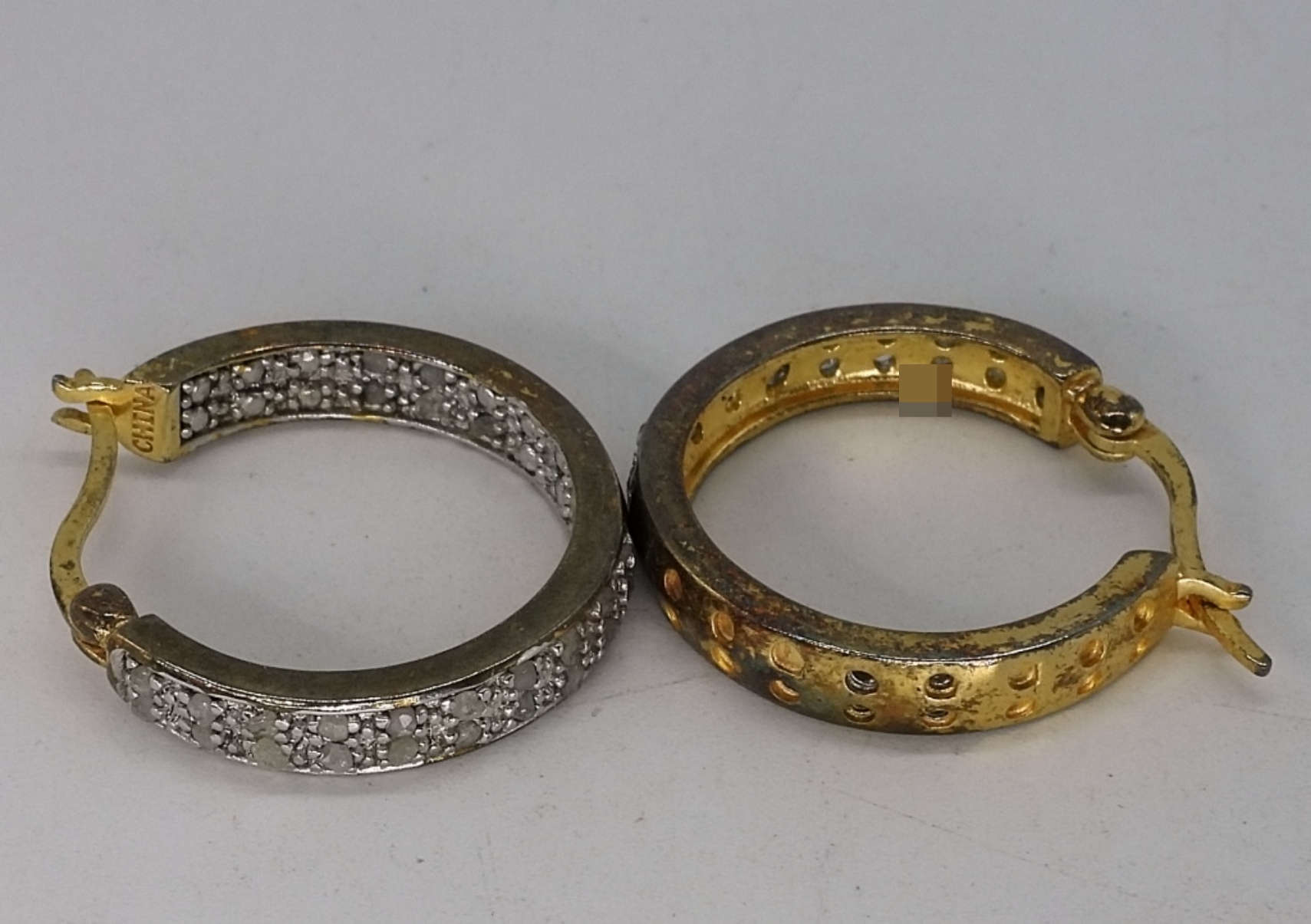Sterling Cross Necklace & Two-Tone Ring Set