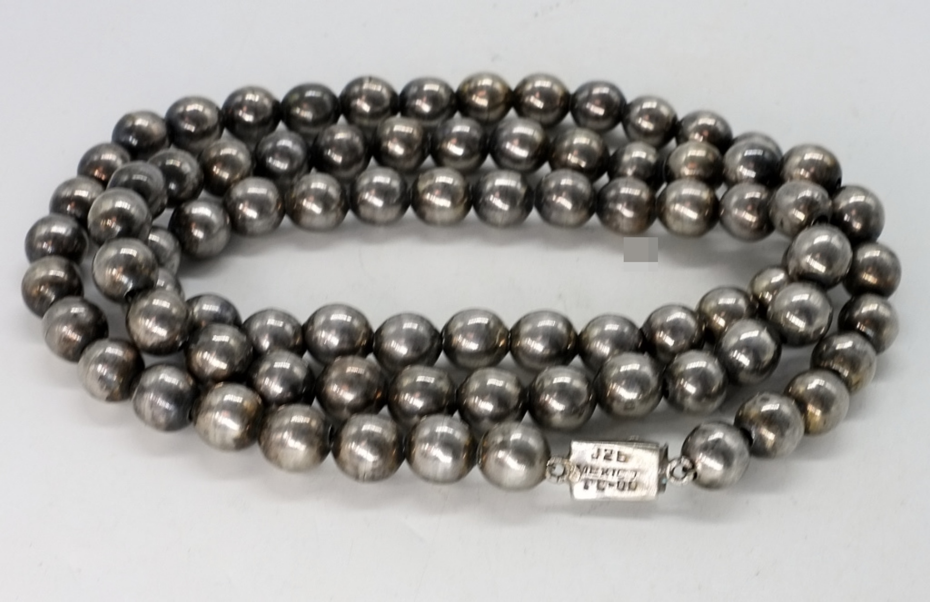 Sterling Taxco Beaded Necklace