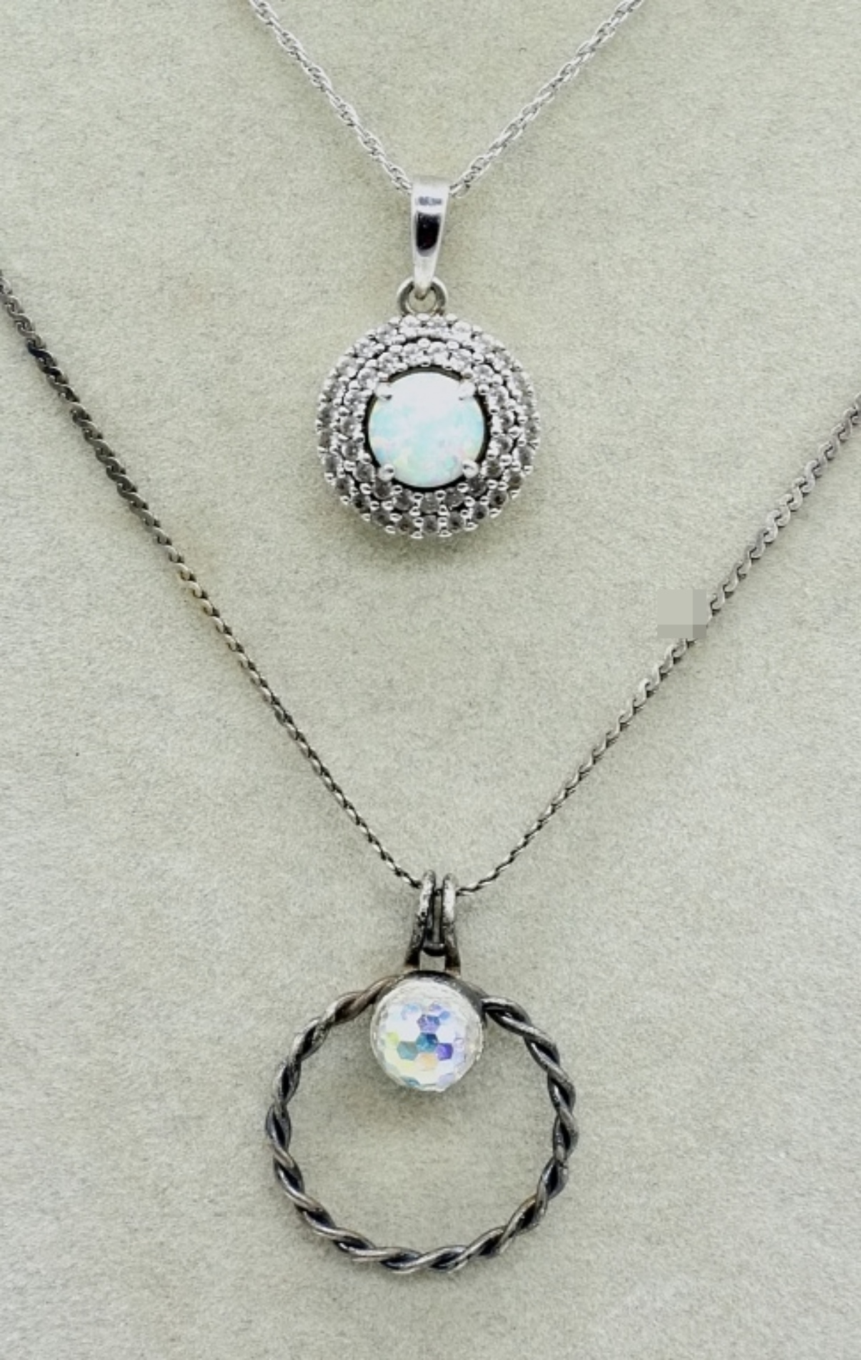 4 Sterling Silver Gemstone Necklaces