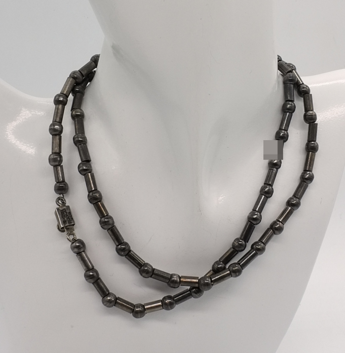 Taxco Mexico Sterling Beaded Necklace
