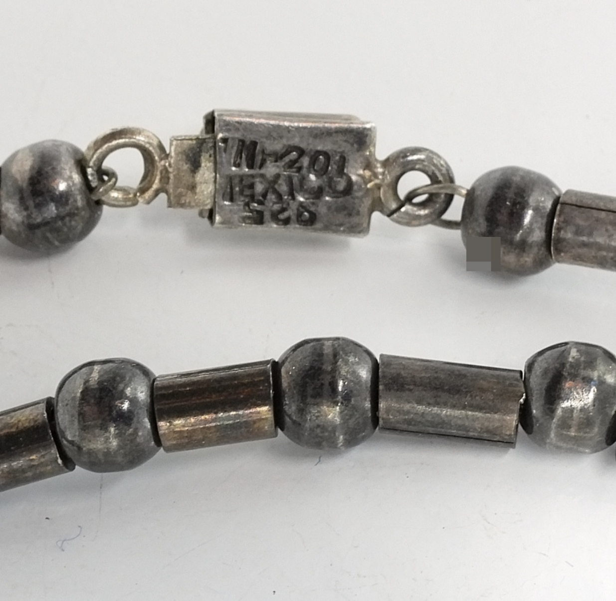 Taxco Mexico Sterling Beaded Necklace