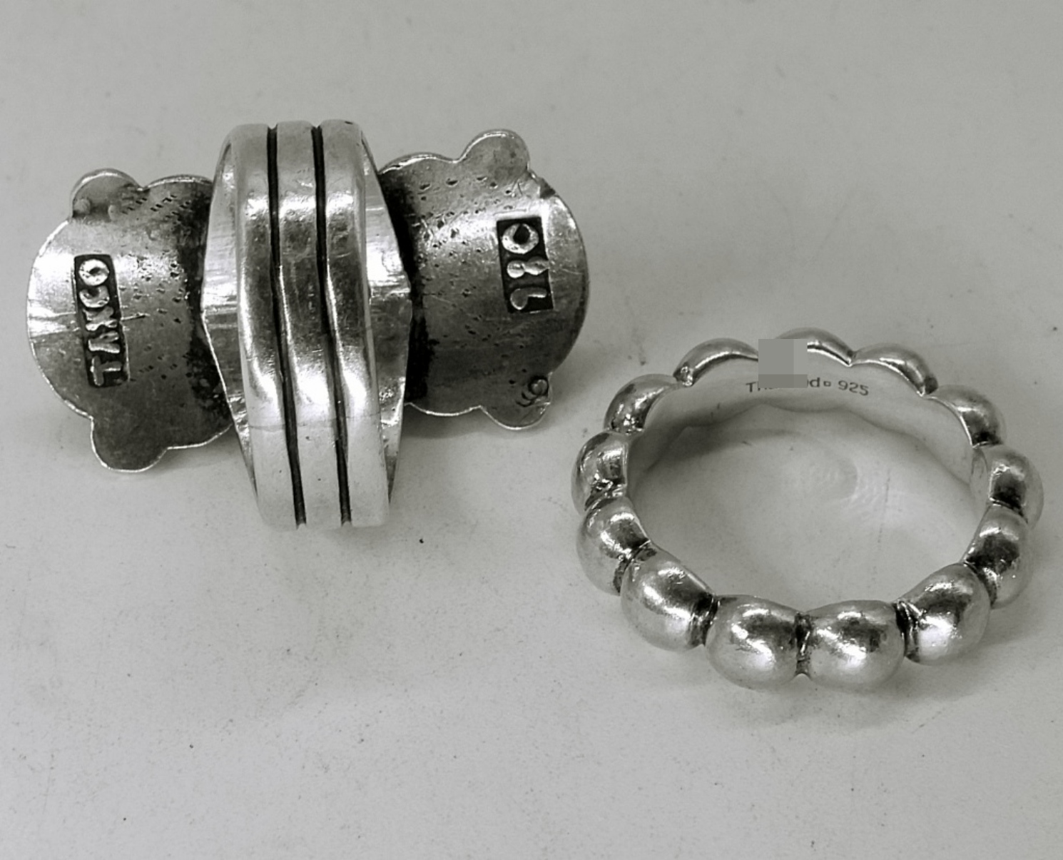 Sterling Silver Taxco Ring & Earrings Lot