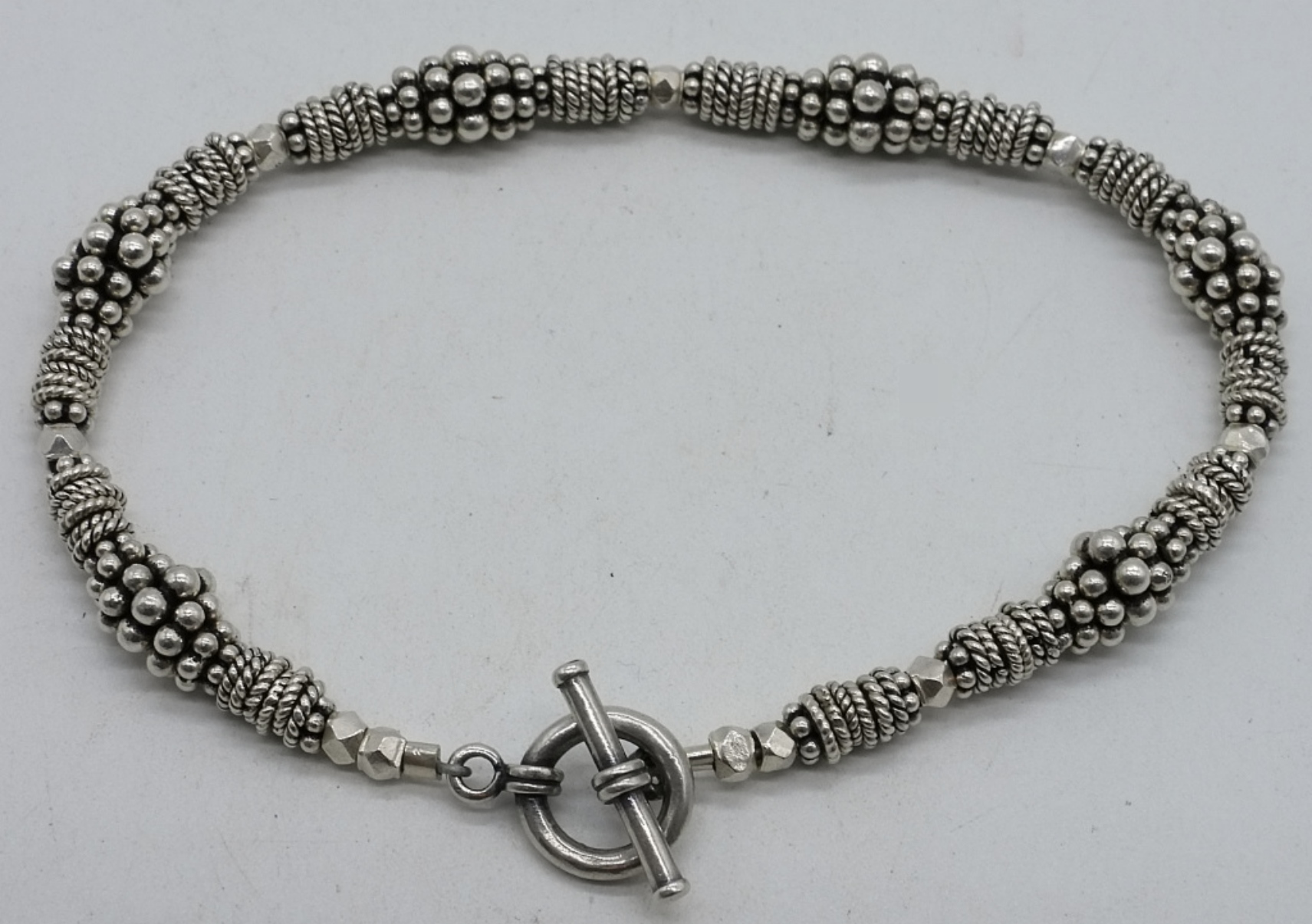 Sterling Silver Necklace & Bracelet Set, Modernist